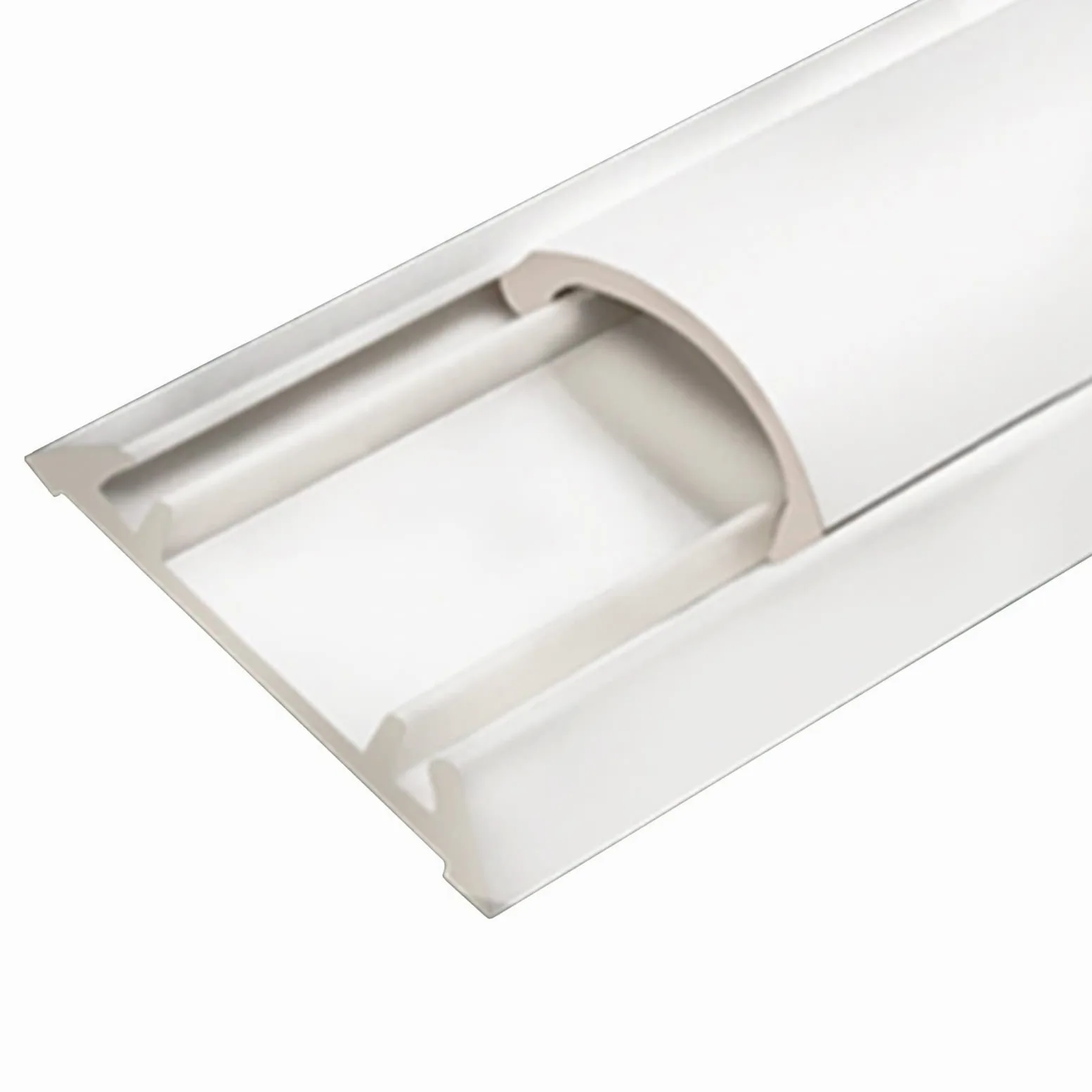 Passacavi Canalina Per Cavi In PVC, Canalina Protezione Della Copertura Del Cavo Resistente Alle Intemperie Bianco, Canalina Spegnifili Autoadesiva Per Soffitto, Angolo (Size : 33x12mm)