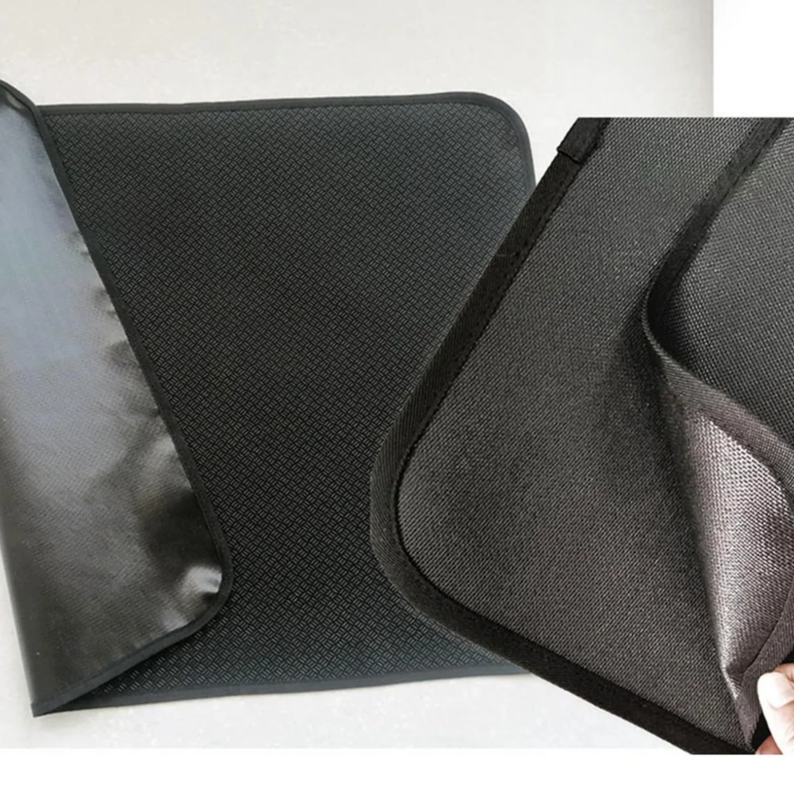 Tappeti Per Camino Tappeti for focolare Tappetino for caminetto a semicerchio isolante in silicone facile da pulire(106x61CM)