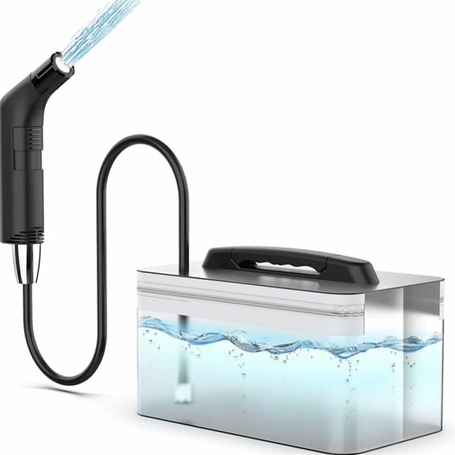 Spruzzatore elettrico portatile portatile per bidet da viaggio, per WC, bagno e escursioni all'aperto