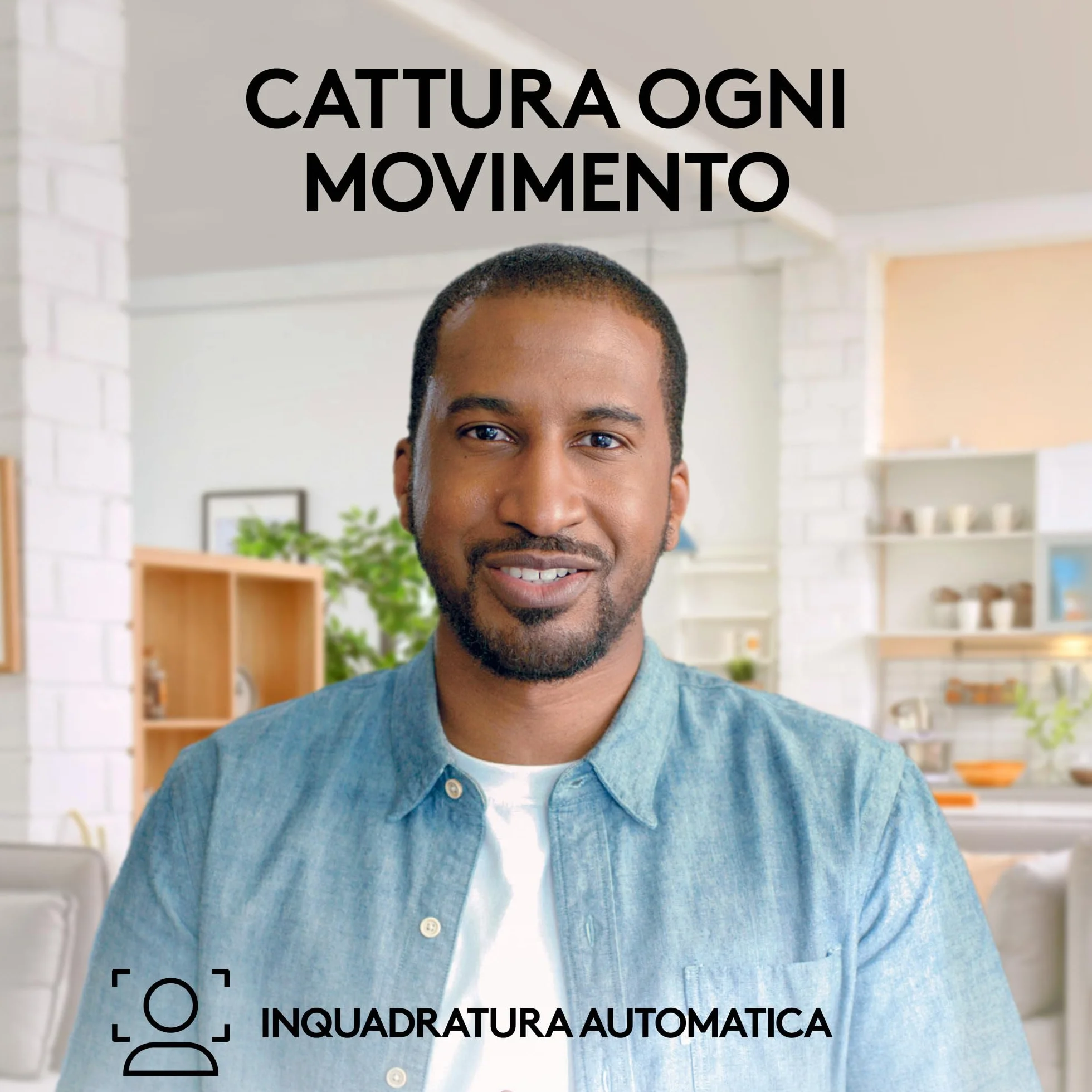 Logitech Brio 505 Webcam Full HD con correzione automatica dell’illuminazione, inquadratura, modalità Mostra, 2 microfoni con riduzione del rumore, Msft Teams, Google Meet, Zoom - Grigio