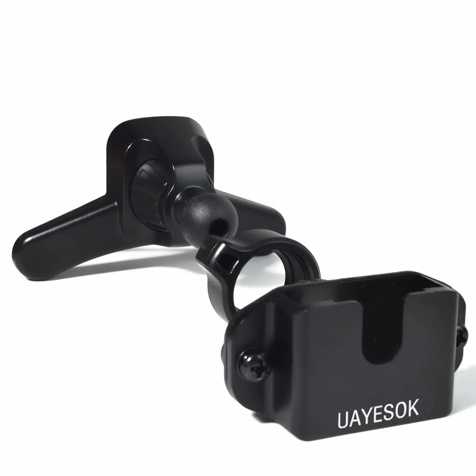 UAYESOK Staffa di ventilazione per apparecchiature radio, supporto girevole per auto con doppio supporto e clip universale, compatibile con Motorola Kenwood Baofeng Icom Midland Yaesu Walkie Talkie