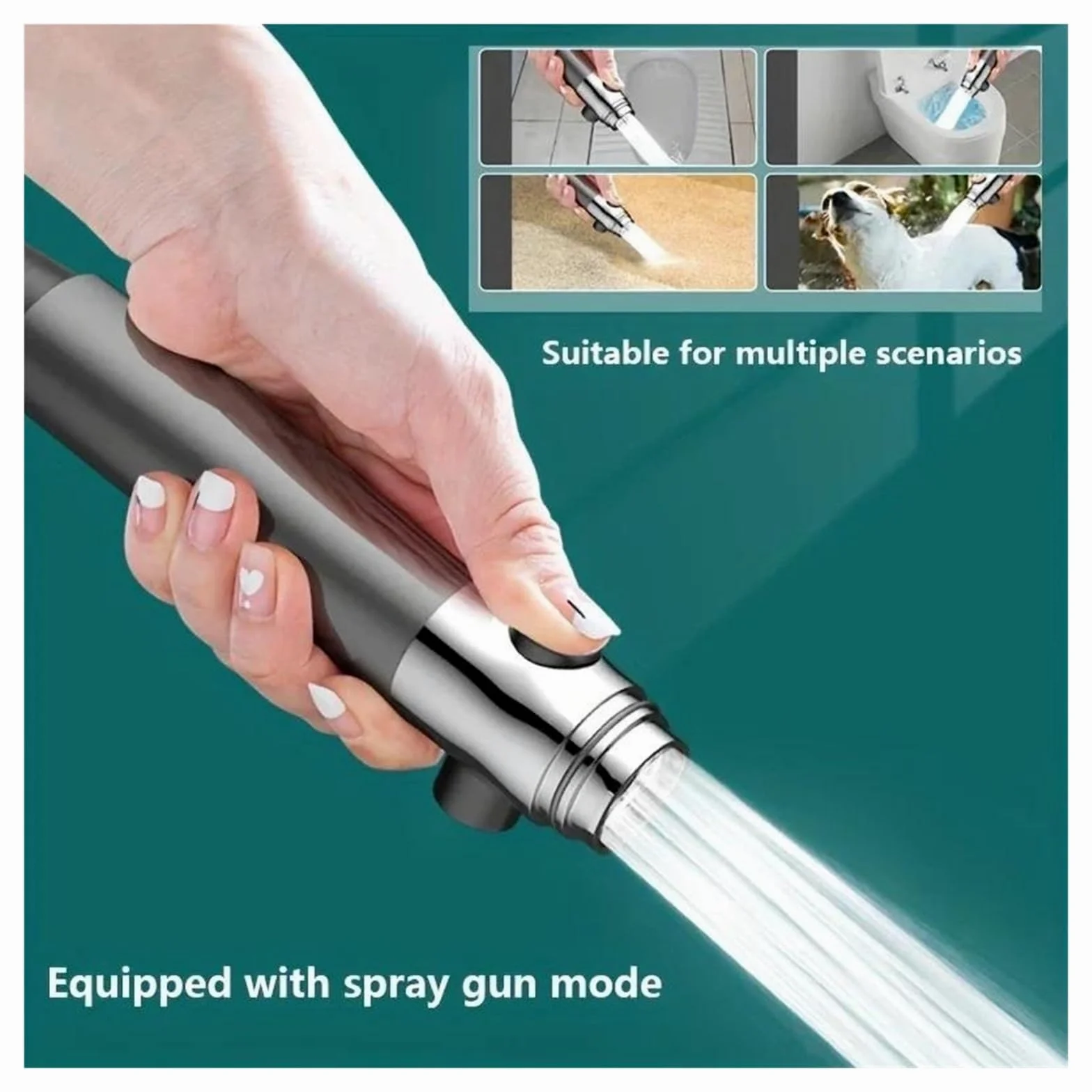 Modalità soffione doccia regolabile, rubinetto doccia ad alta pressione e grande portata, risparmio idrico(Shower head)
