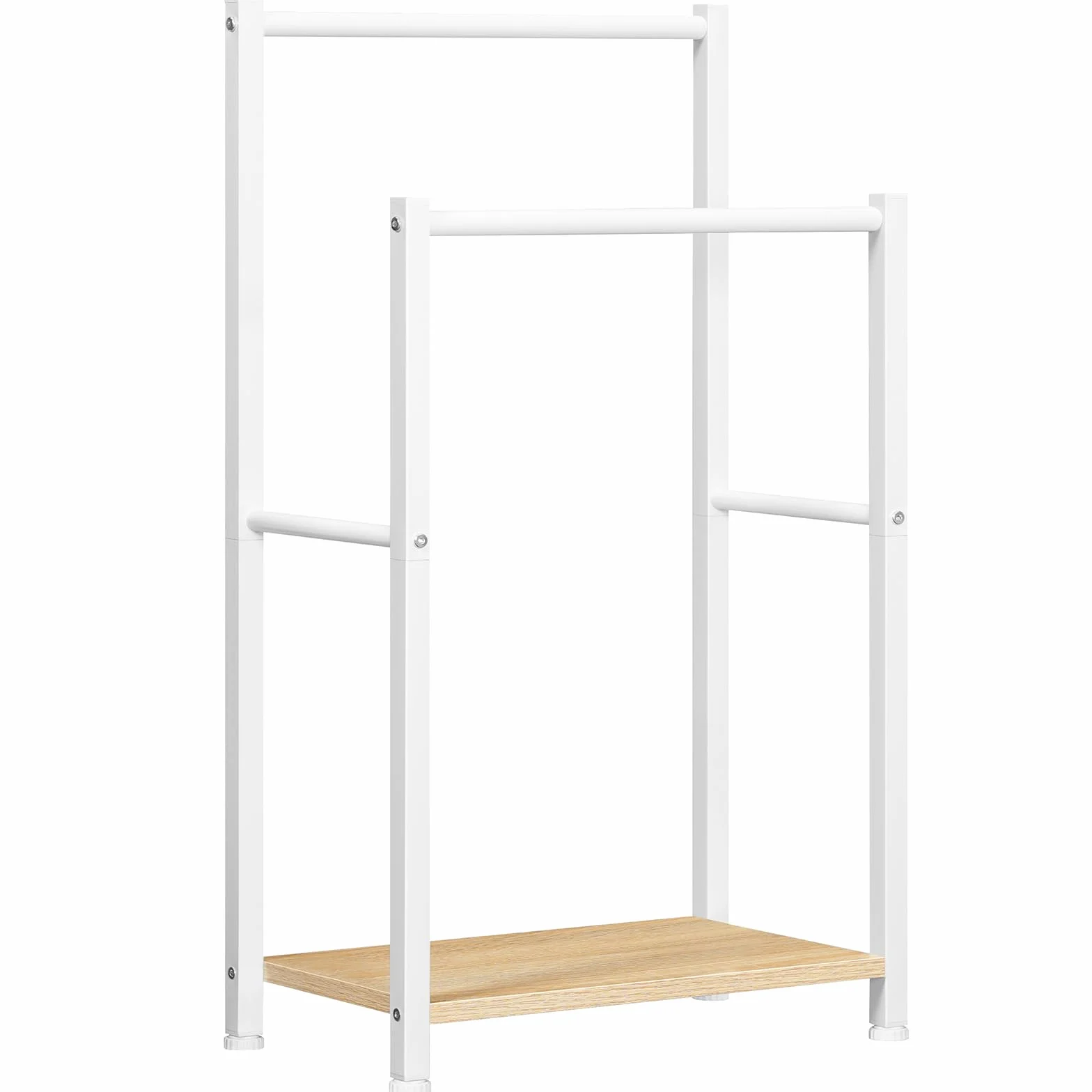 HOOBRO Portasciugamani da Terra 2 Bracci Metallo 42x24x80 cm Stabile EWN02LB01