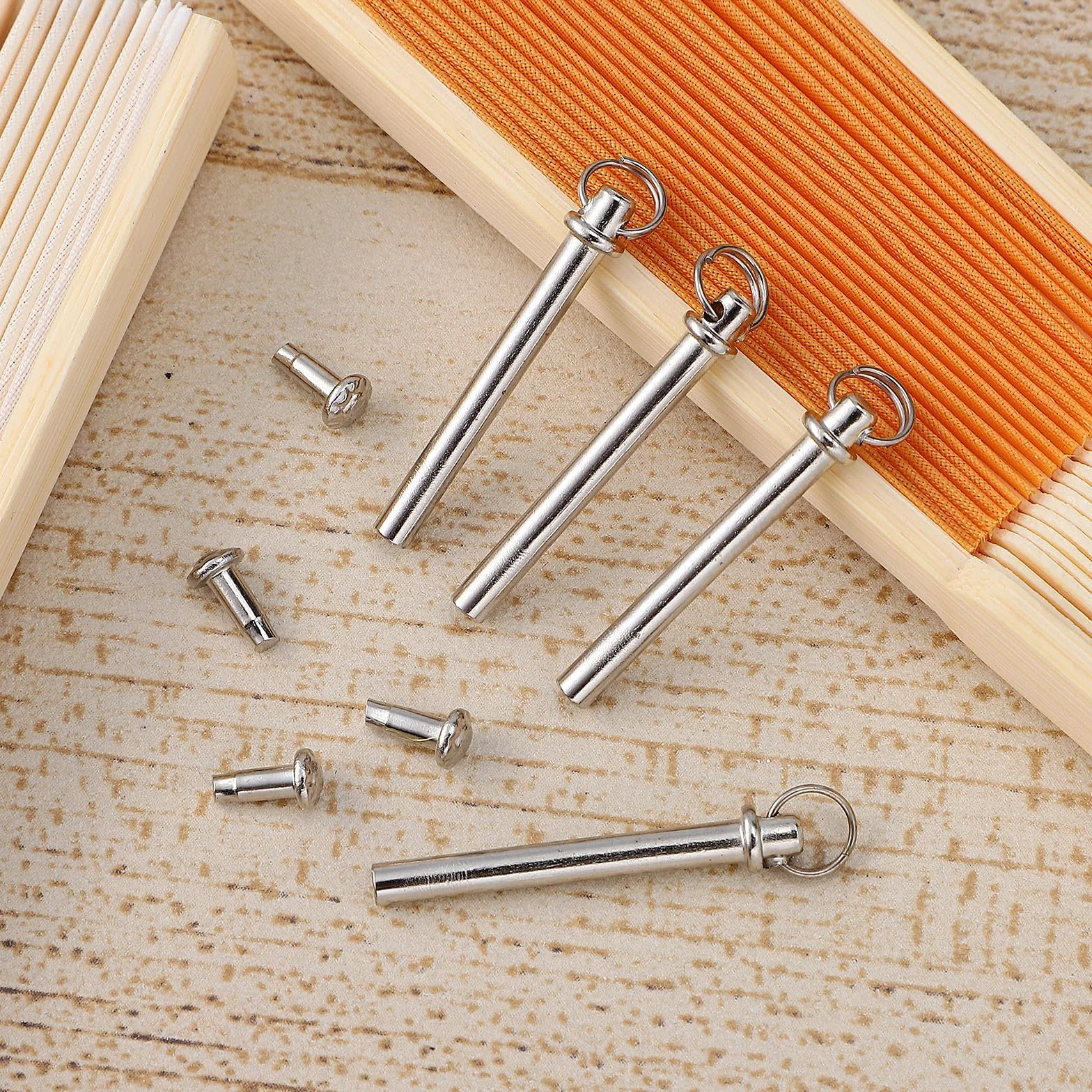 Kit di Riparazione Struttura per Ventaglio Pieghevole 5 Set Rivetti Dadi Inossidabile