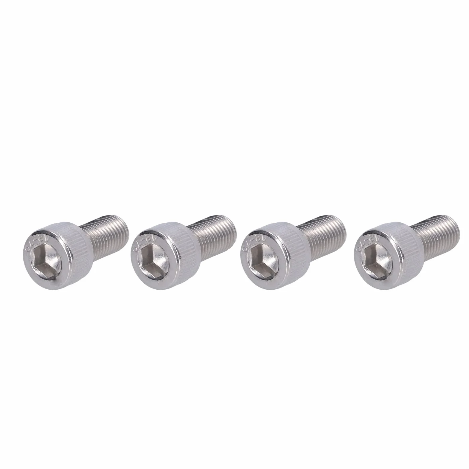 Bullone Esagonale M10x1.25 Acciaio Inossidabile A2 Vite a Passo Fine 4 Pezzi
