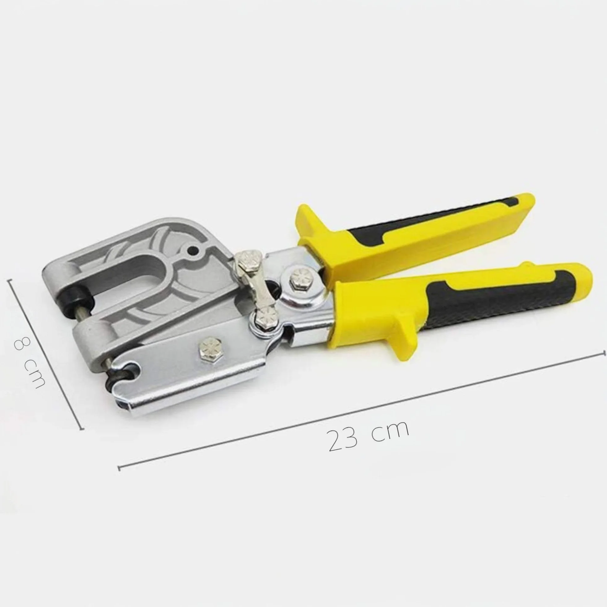 Pinza Crimpatrice per Cartongesso Professionale Unisce Profili C e U Senza Viti Acciaio Manico Ergonomico Antiscivolo