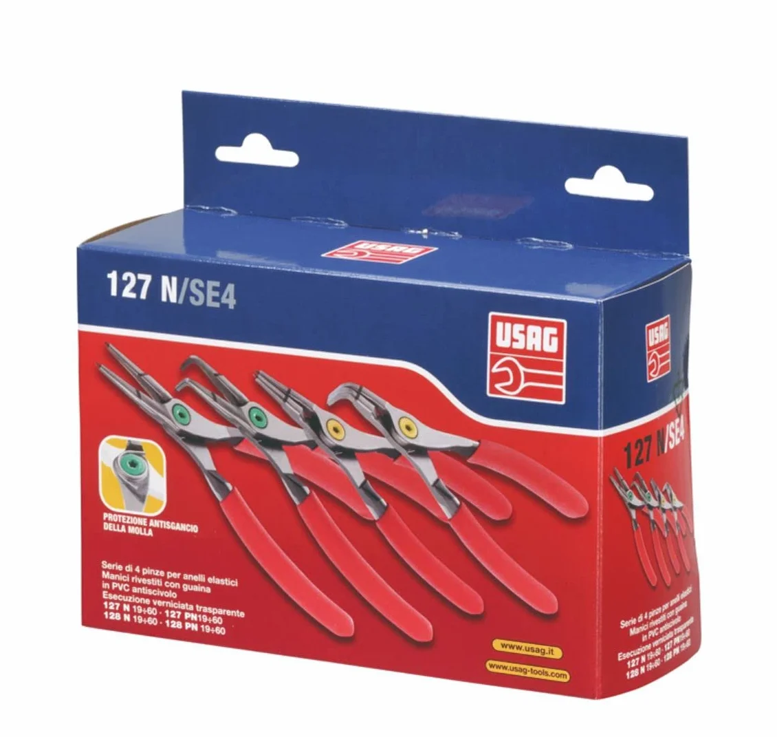 USAG 127 N/SE4 Serie 4 pinze per anelli elastici