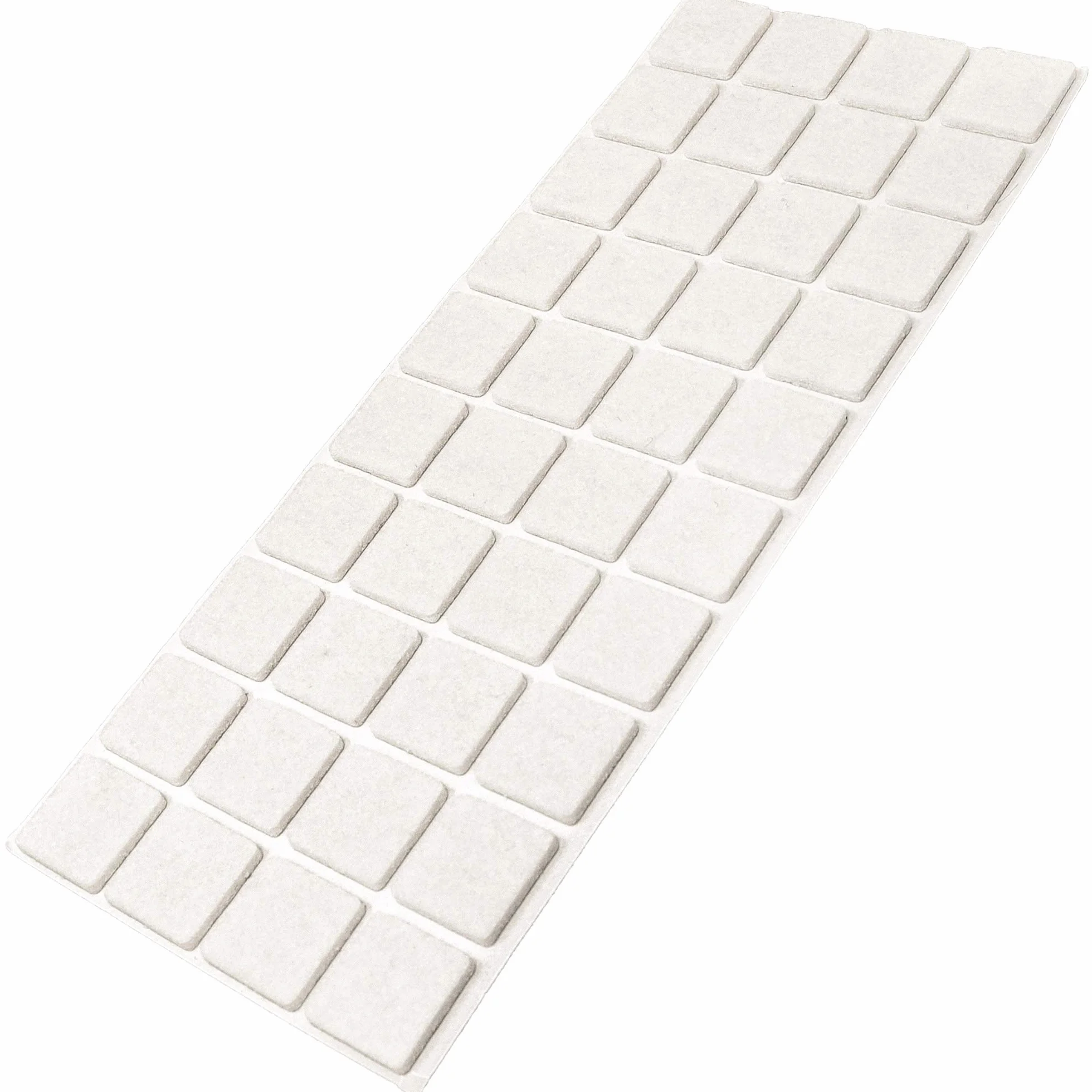 Feltrini autoadesivi bianco 25x25 mm piedini per mobili in feltro 3.5 mm spessore pad protettivi