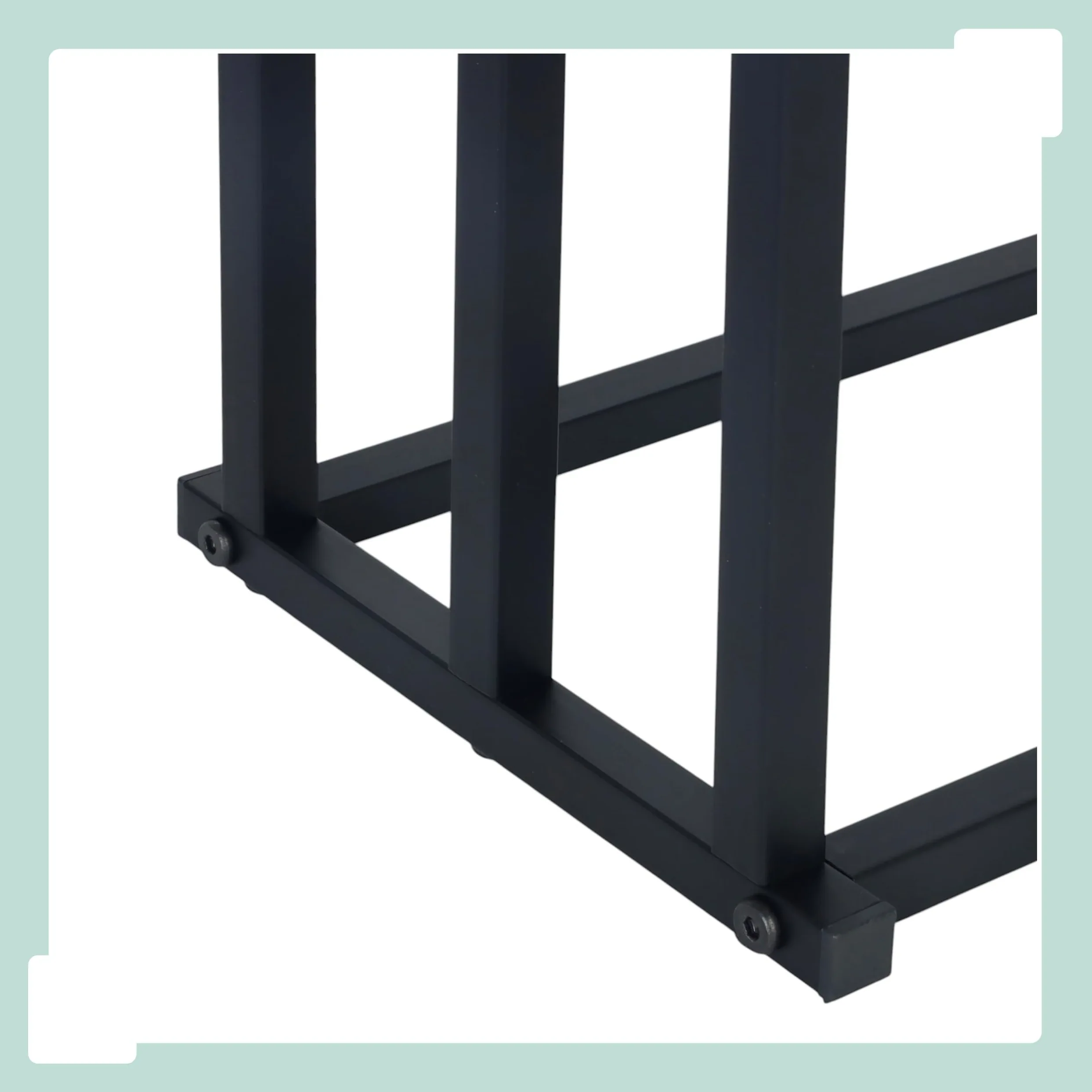 Relaxdays Portasciugamani, AxLxP: 84 x 44 x 21,5 cm, Metallo, 3 aste, da Terra, Bagno, Nero, da
