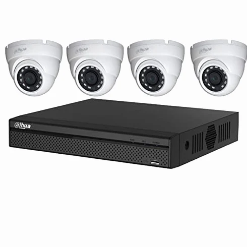 Kit di videosorveglianza Dahua 4 telecamere dome da 5 Mpx