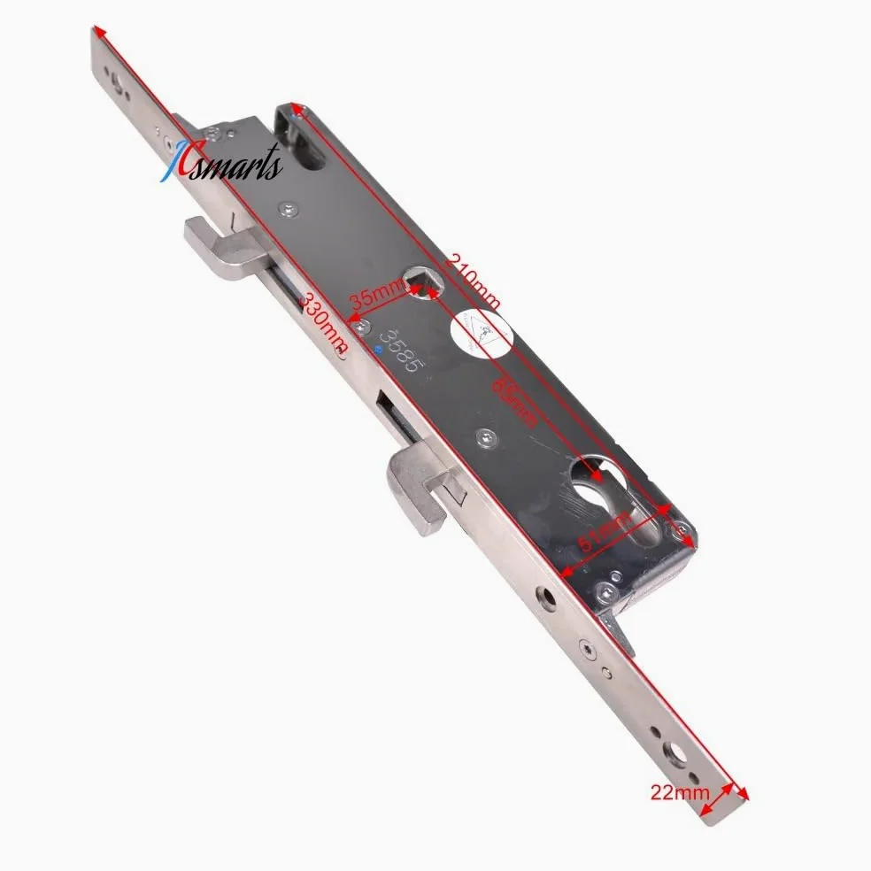 Serratura Porta Serratura del corpo della serratura dell'acciaio inossidabile 330 * 22mm 3585 di alta sicurezza for la porta scorrevole