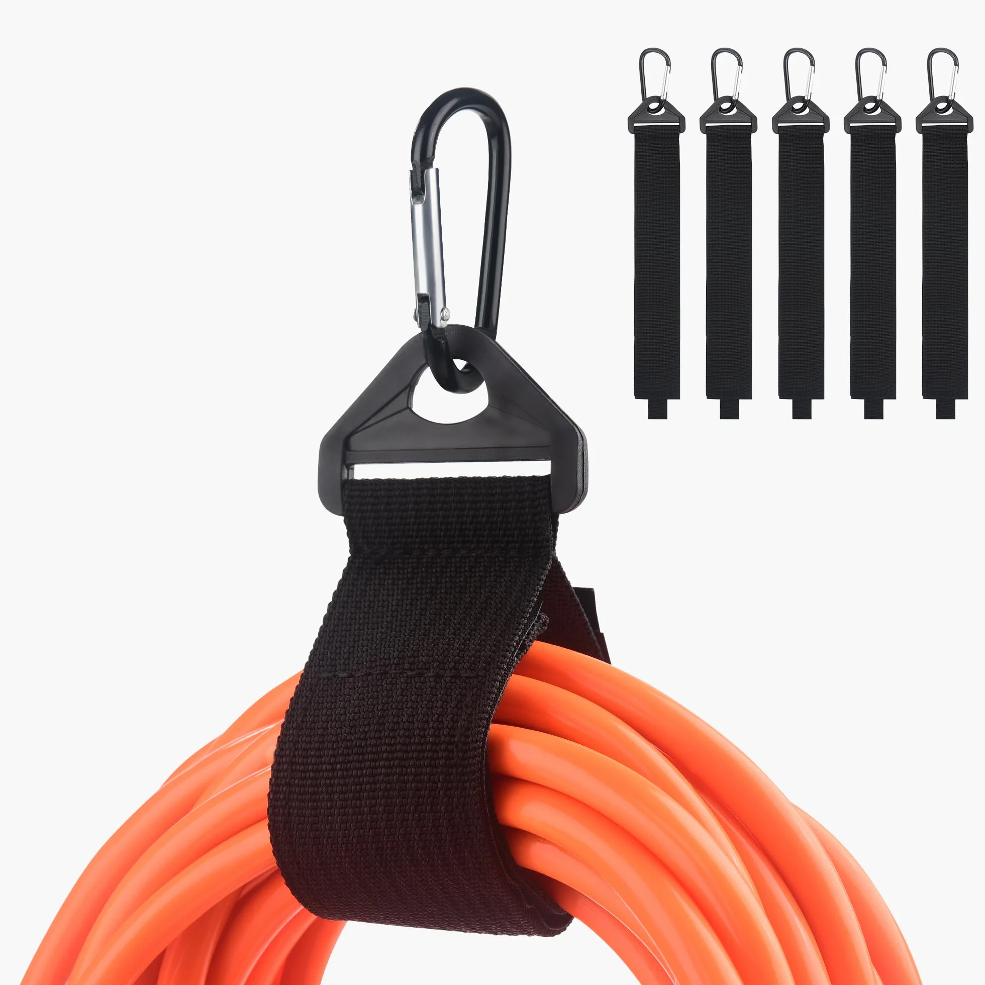 Cable Matters 5 cinghie organizzatrici per cavi di prolunga con fibbia in metallo 36 kg 40 x 3,8 cm