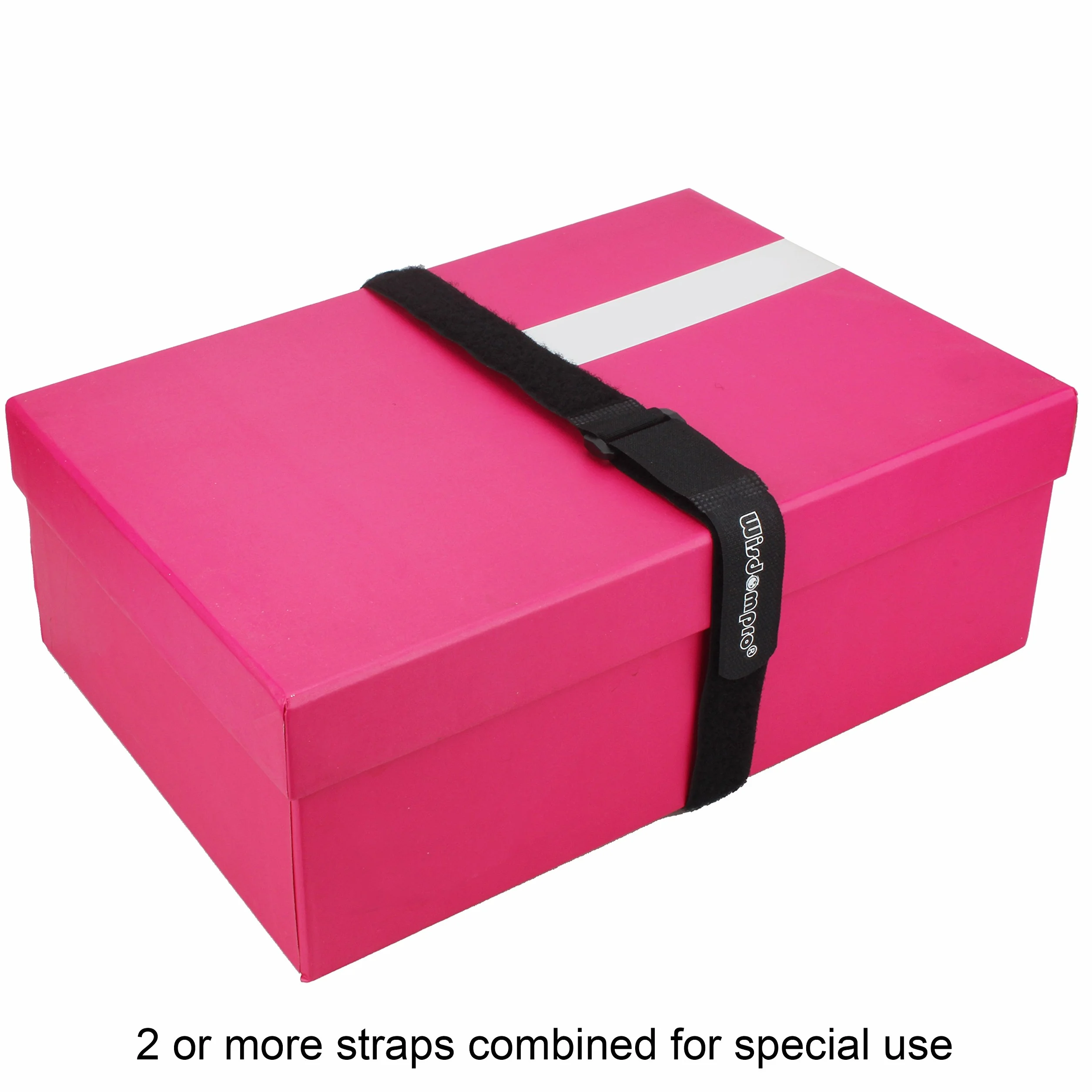 Wisdompro Fascette Cavi Nere 12 pezzi, Riutilizzabili 2.5 cm x 30.5 cm, Stringicavo per Organizzare Cavi