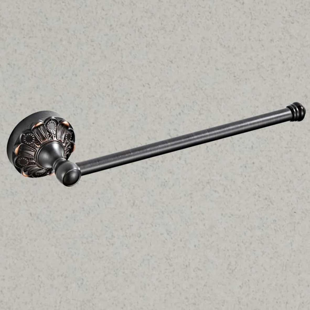 Porta Asciugamani Singolo 29cm in Rame Stile Europeo | Finitura Lucida Effetto Antico, Design Moderno Elegante, Uso Comodo Sotto la Doccia