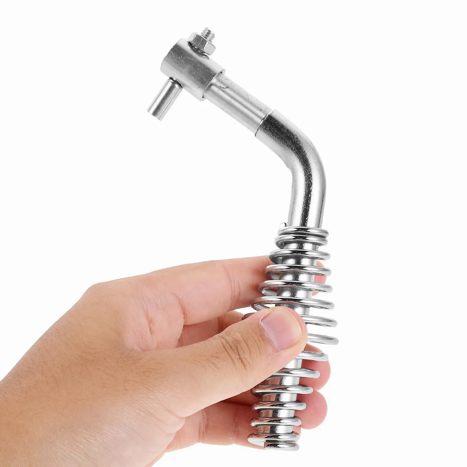 Mikinona 2 Pezzi Maniglia a Molla per Porte di Caminetti a Legna 2 Pezzi in Metallo Resistente Installazione Semplice, Ricambio per Forni e Accessori Riscaldamento, Adatta per Porte di