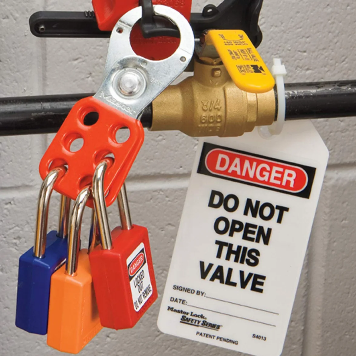 Master Lock 410LTRED - Lucchetto di sicurezza per serratura, extra lunghezza, colore: rosso