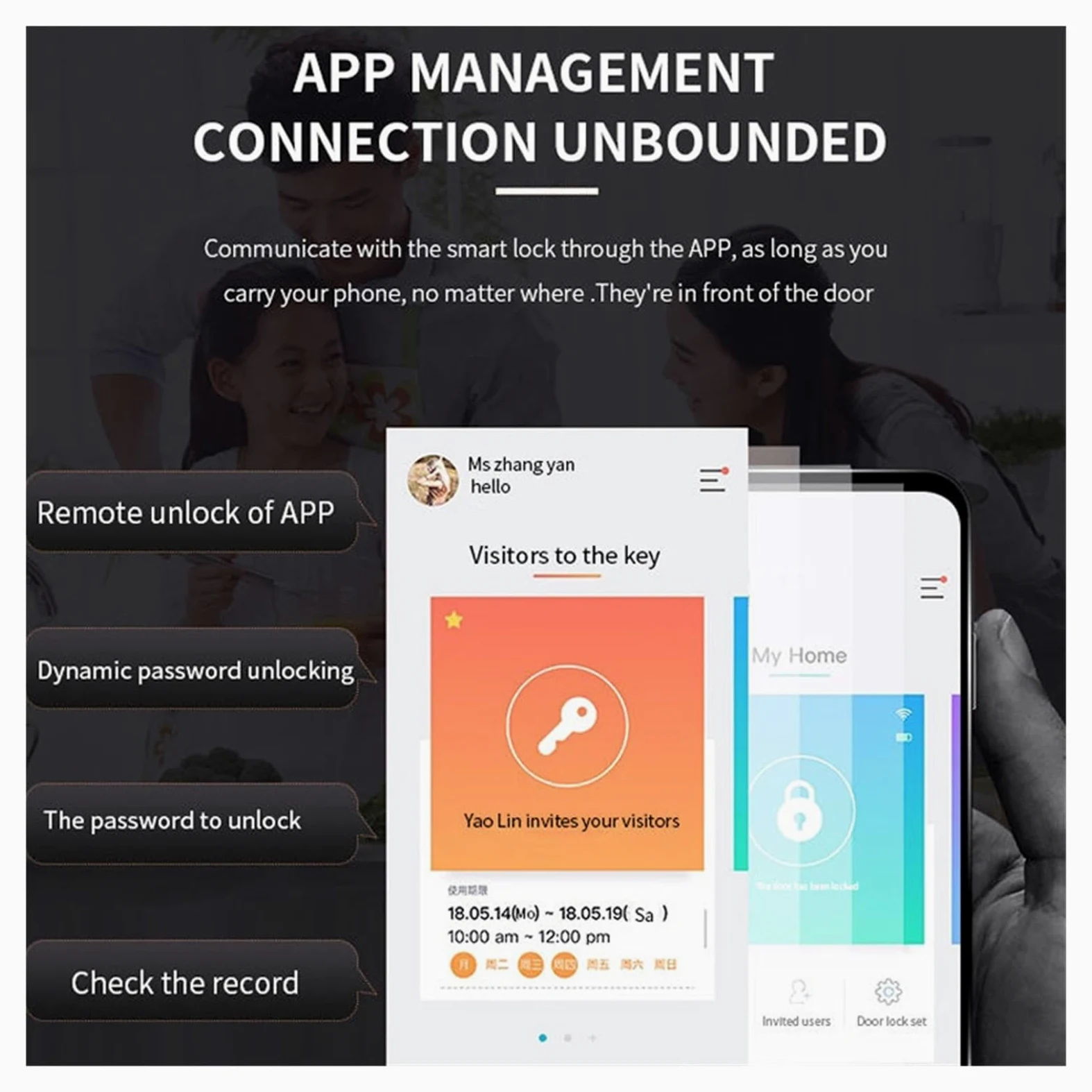 Piccola cassaforte per Chiavi della Tua casa Intelligente, Scatola segreta con codice di Sicurezza, sblocco Tramite App, cassaforte Impermeabile da Parete per Chiavi, per casa, uff