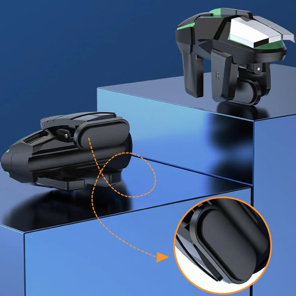 Trigger Controller Joystick Accessori Grilletti 4 Triggers L1R1 L2R2, per COD mobile PUBG Compatibile con Telefono Smartphone iPhone Android Cellulare