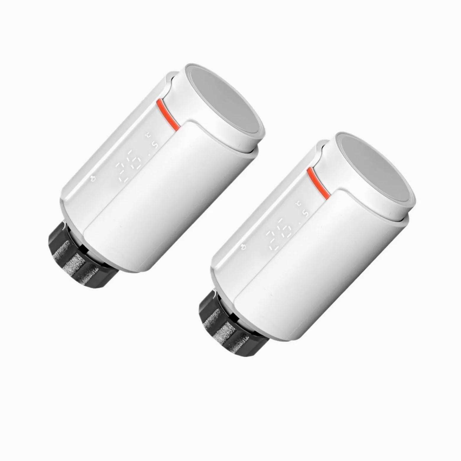 Valvola Termostatica For Radiatore Smart TRV Supporto Programmabile App Regolatore Di Temperatura Remoto Risparmia Sui Costi Di Riscaldamento Energetico(2 Pcs)