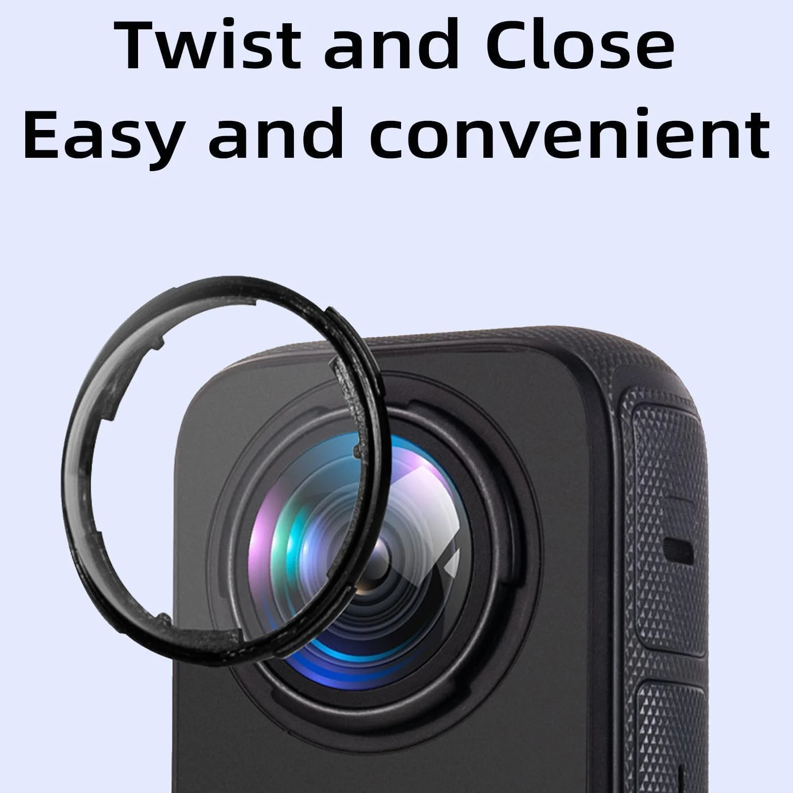 2 protezioni premium per lenti Insta360 x 4 accessori, per protezione obiettivo Insta 360 x4, accessori di protezione per obiettivo girevoli, filtro UV, antigraffio, protezione standard (Not for X4