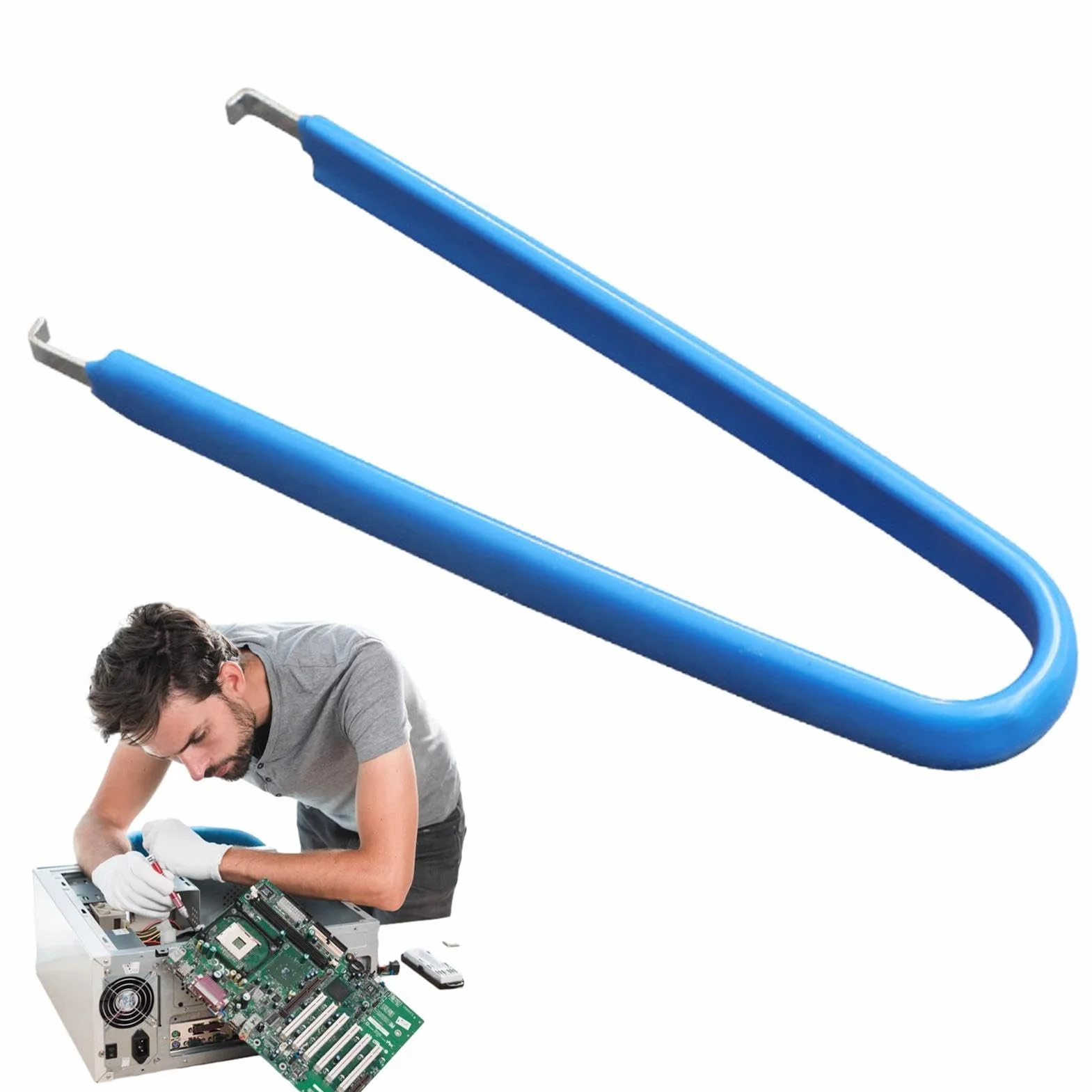 Estrattore di Chip IC Isolato a Forma di U in Acciaio Inossidabile Pinzette