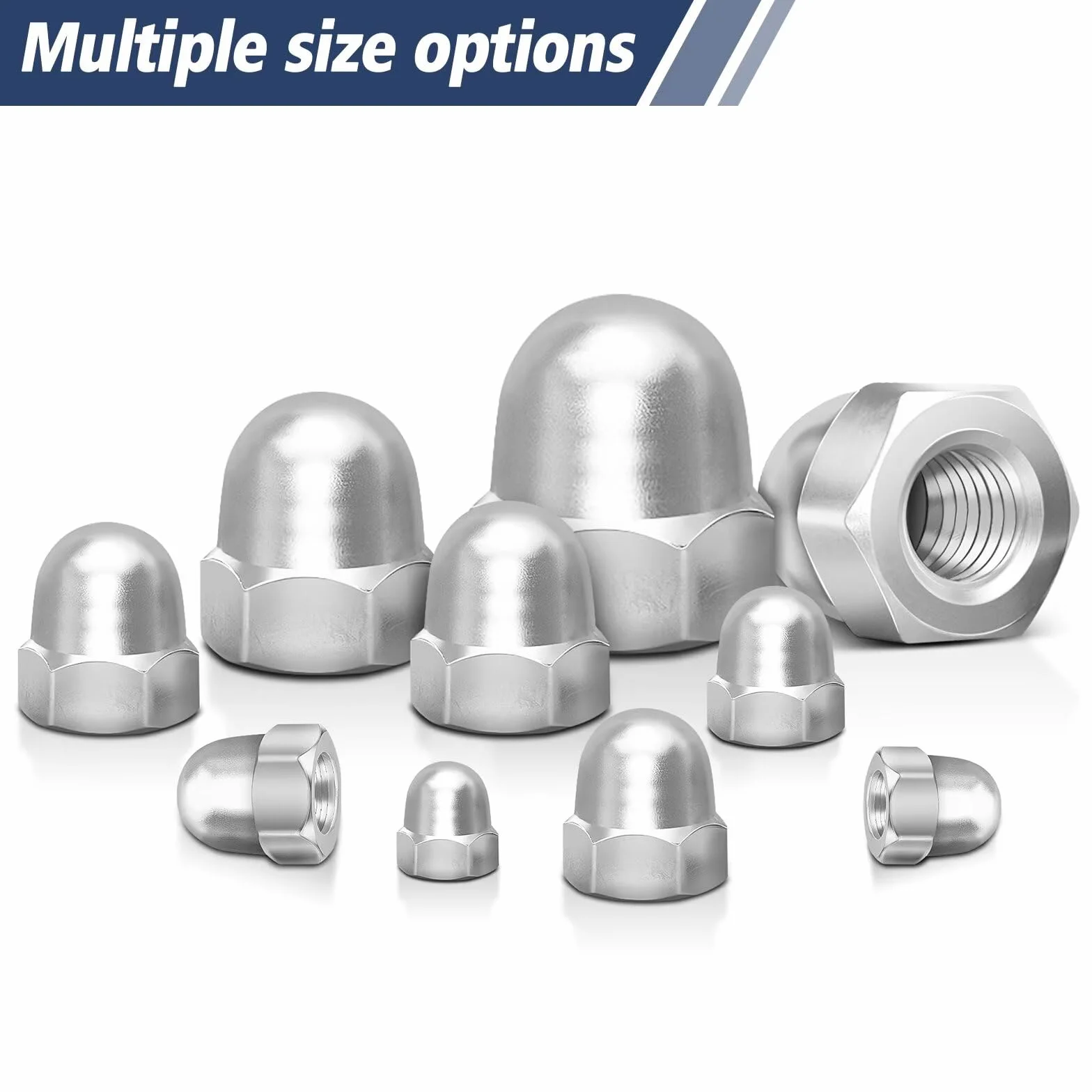 Nakrętki M8 A2 V2A DIN 1587 – 20 sztuk