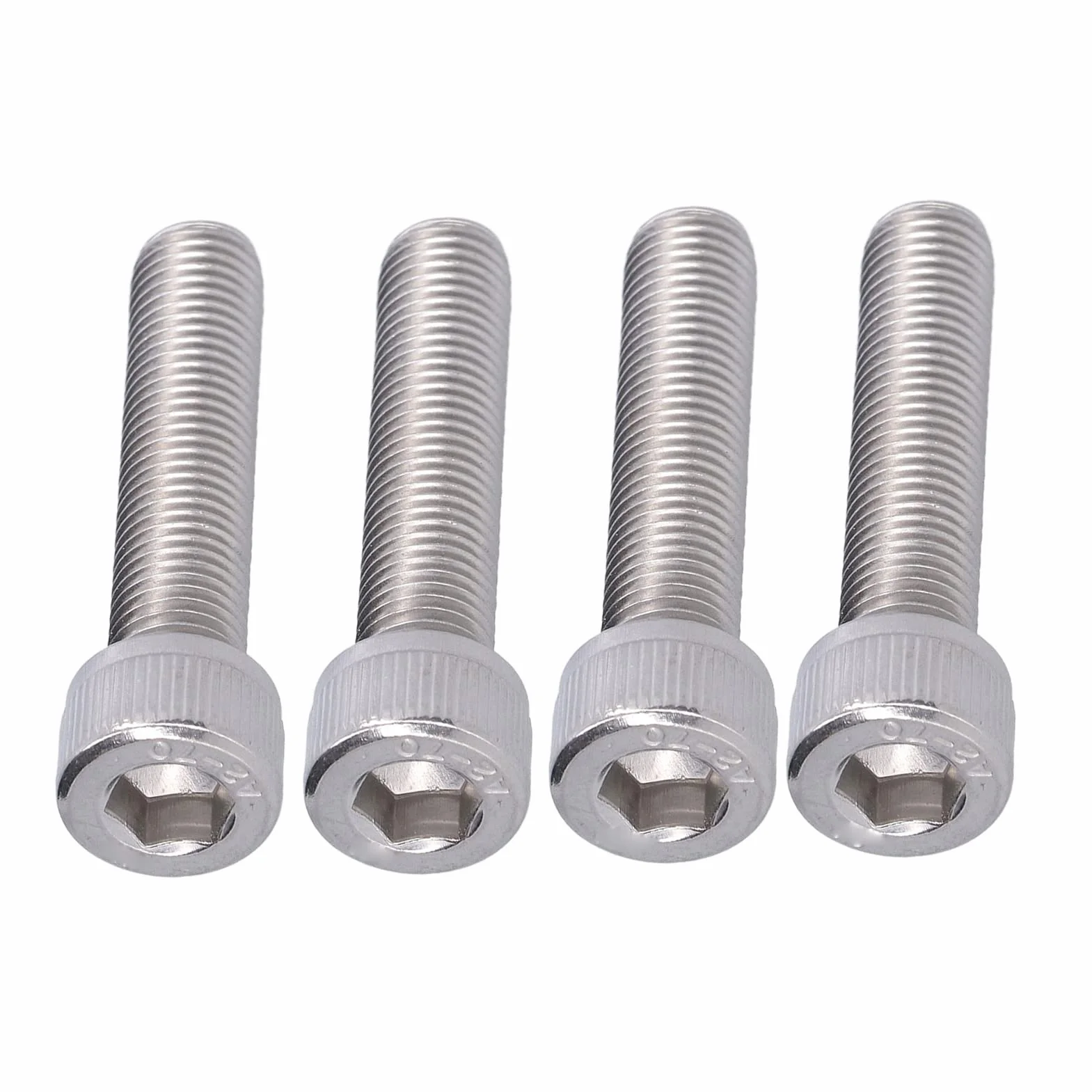 Bullone Esagonale M10x1,25 4 Pezzi Vite Acciaio Inossidabile A2 Fissaggio Passo Fine Hardware M10*45