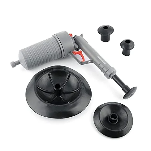 DiiZii Pistola a pressione sturalavandini,Sturatubi Ad Aria Compressa,Air Power scarico Gun, ad alta pressione potente pompa manuale Sturalavandini Opener detergente