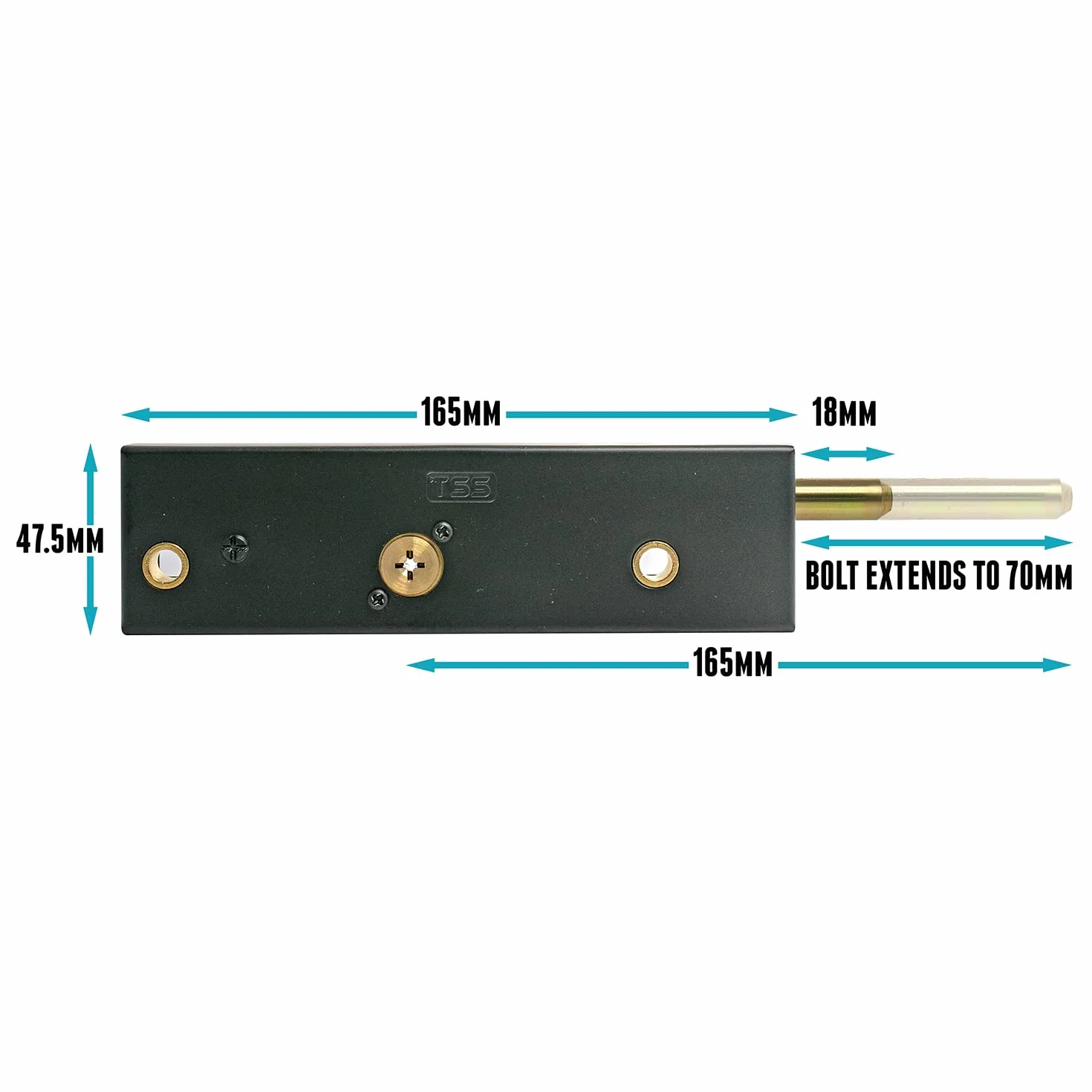 Coppia di serrature per porte da garage con 3 chiavi, bulloni di sicurezza robusti per porte in legno o metallo