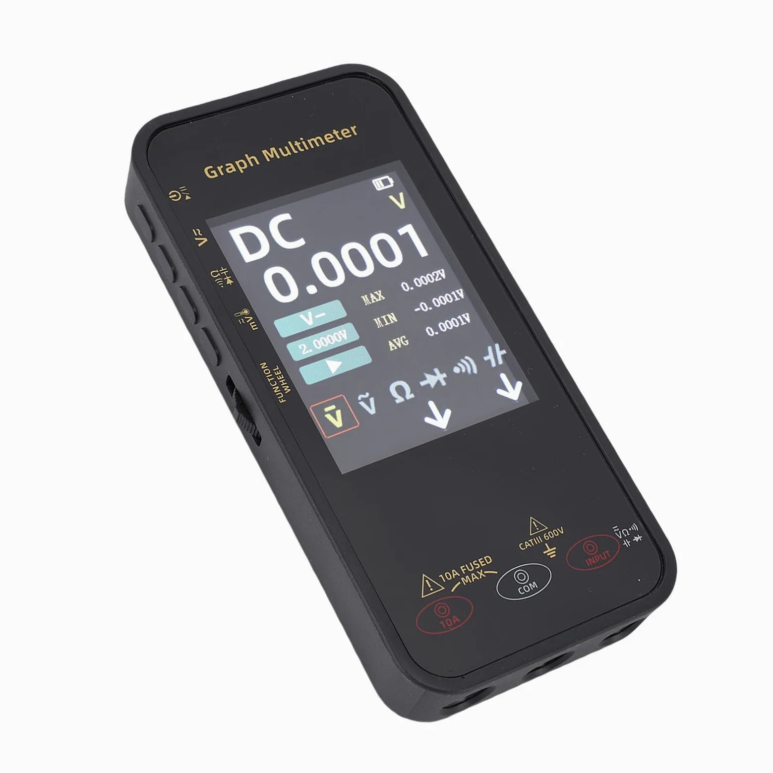 FTVOGUE Multimetro Intelligente con Schermo da 3,2 Pollici Batteria Ricaricabile 20000 Conteggi Registrazione Dati per Test Elettrici Professionali Nei Sistemi Fotovoltaici Minerari