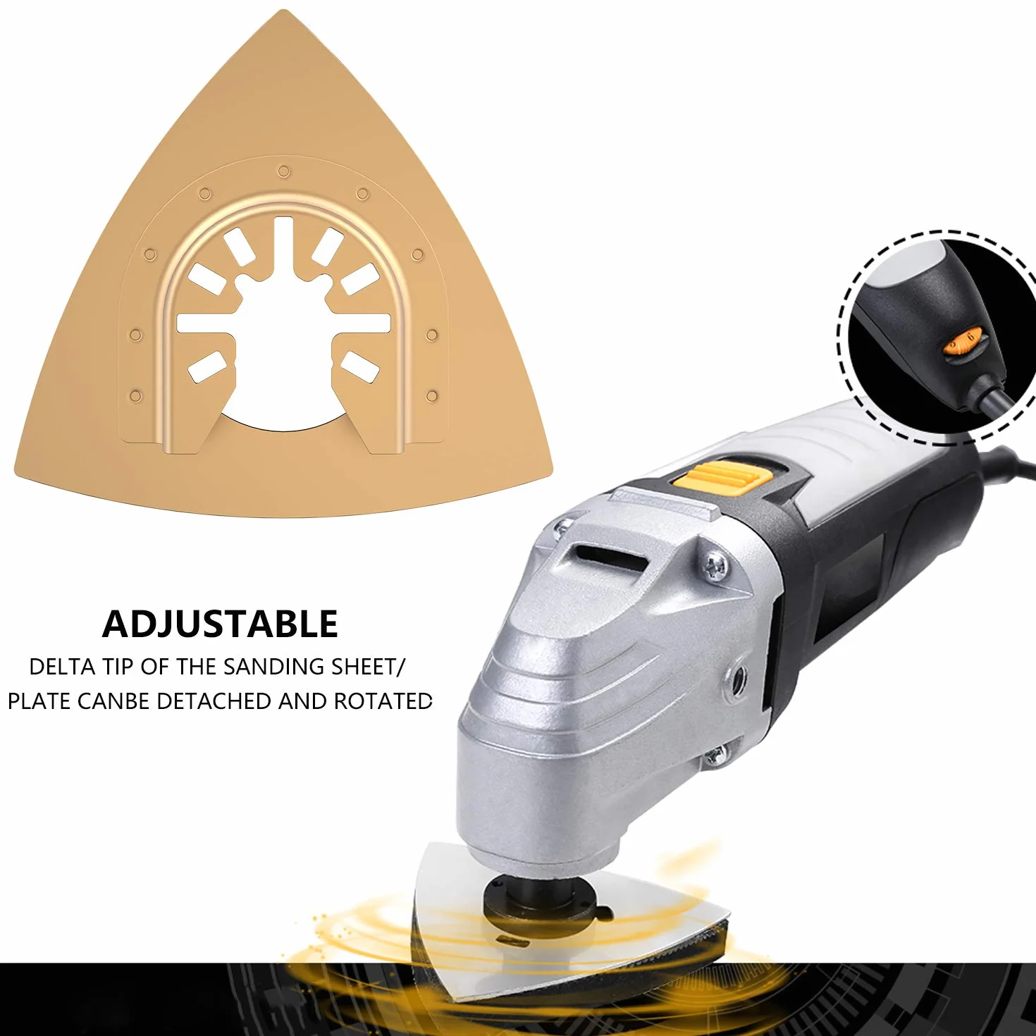 8pcs Lama per sega oscillante universale in carburo accessori per strumenti oscillanti multifunzione lama per sega oscillante Beton per piastrelle in plastica marmo cemento