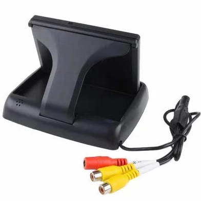 Monitor A Scomparsa Da 4.3 Pollici LCD Retrovisore Auto, 2 Canali Di Ingresso Av