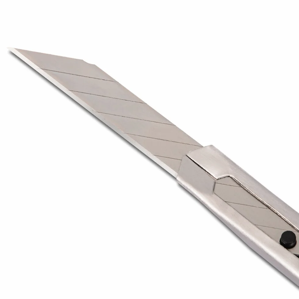 FOSHIO 50 Pezzi 9mm Coltello a 30 Gradi in Acciaio al Carbonio Cutter Lame