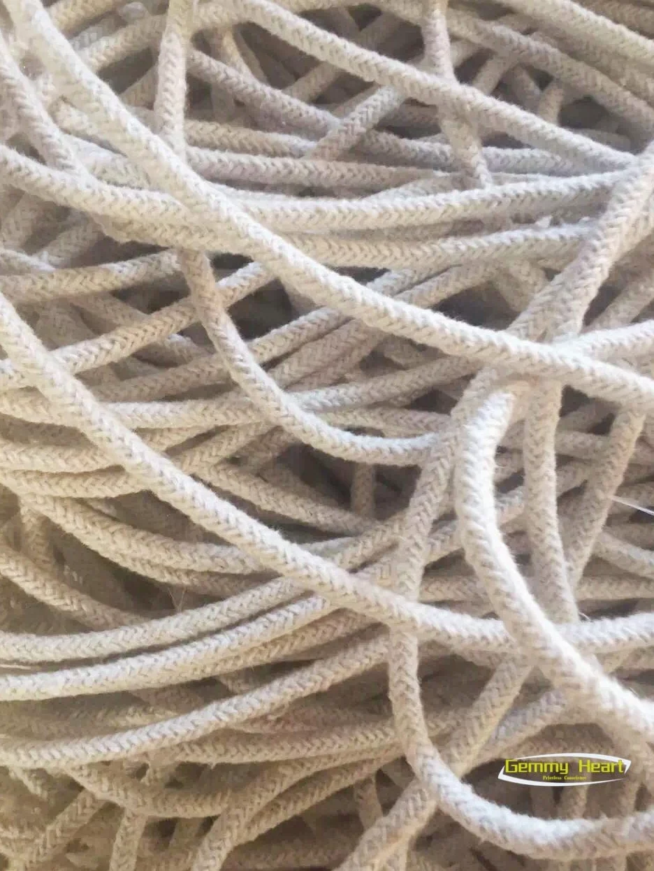 Nastro in fibra ceramica per confezionamento di pressacavi ad alta e bassa temperatura, isolamento ignifugo da 5 m, per sigillatura industriale e uso ad alta temperatura (24 mm x 24 mm)