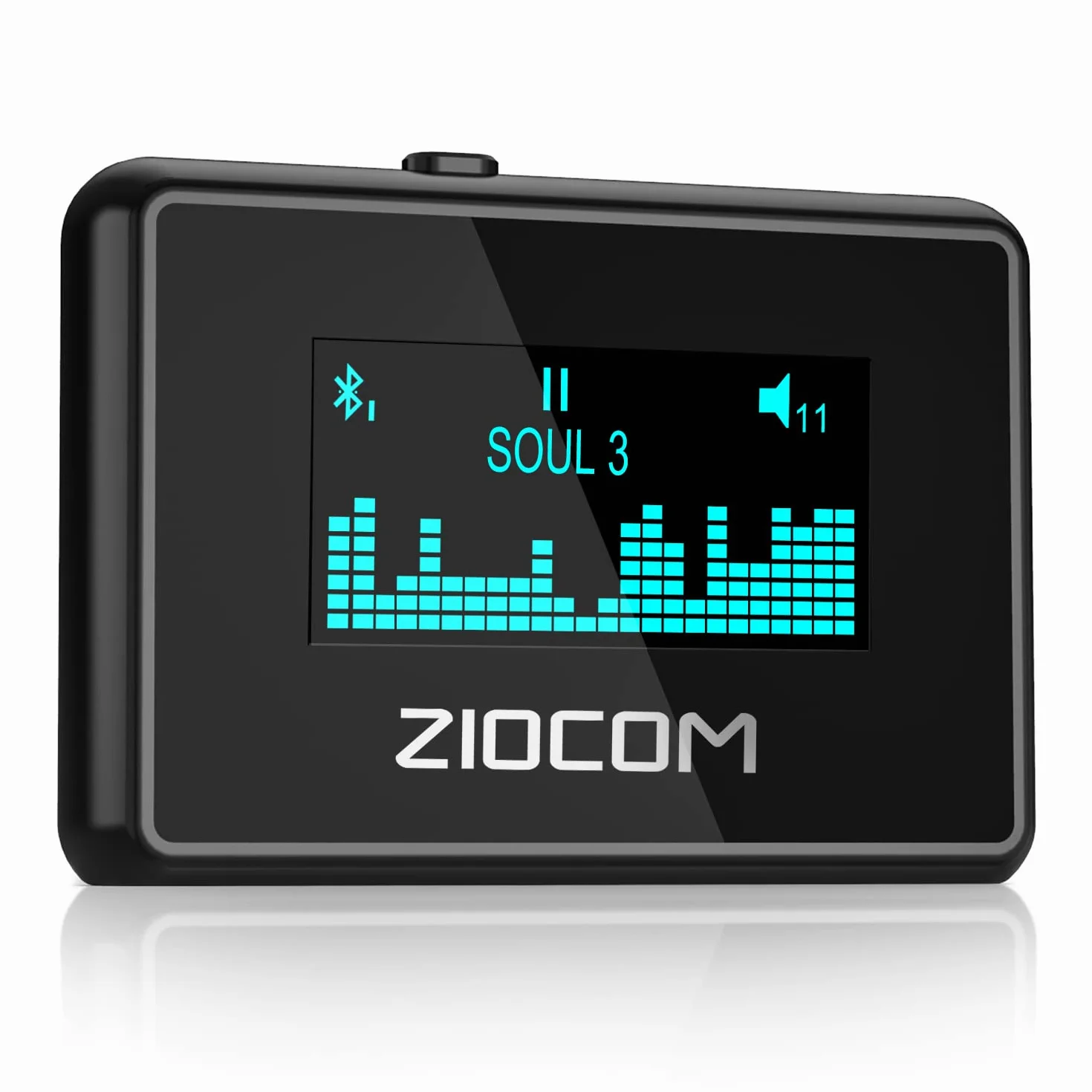 ZIOCOM Ricevitore Adattatore Bluetooth 30 Pin per iPod Bose SoundDock e Altri Altoparlanti Dock a 30 Pin, Schermo LCD Unico, Batteria Integrata, Supporta Simultaneamente 2 Dispositivi (Non per Auto)