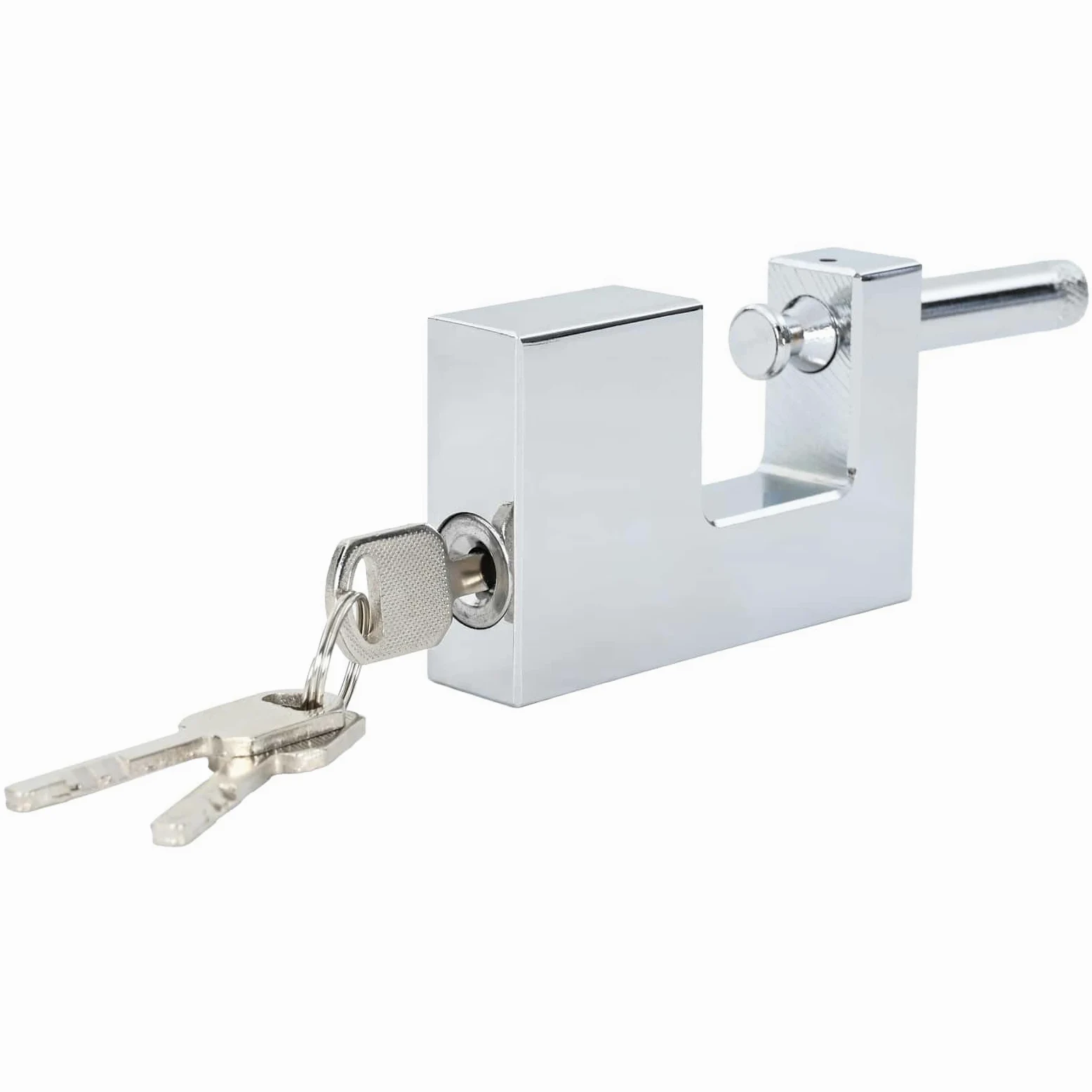 Set di 6 lucchetti in acciaio resistente, soluzione di sicurezza per cancelli, porte e armadi, 8,7 x 1,9 x 5,5 cm
