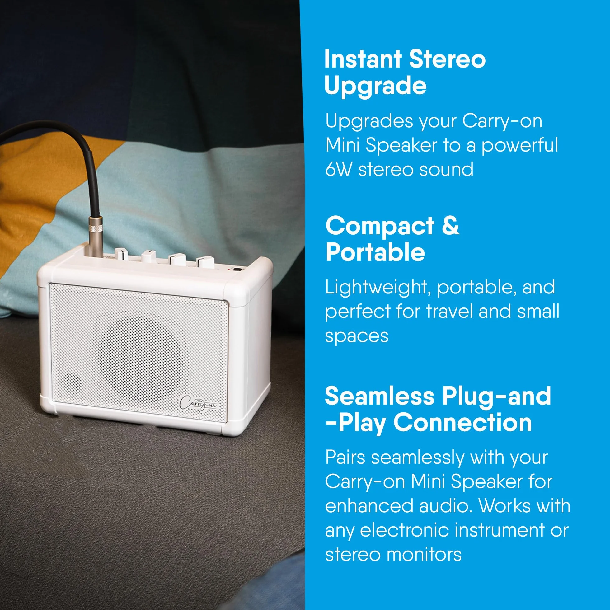 Carry-on Mini altoparlante di estensione da 3 Watt Mini altoparlante compatto 3 Watt mini amplificatore combinato portatile