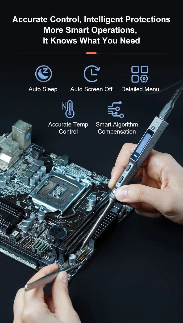 MINIWARE TS101 Saldatore a Stilo USB-C PD EU 65W 50-400℃
