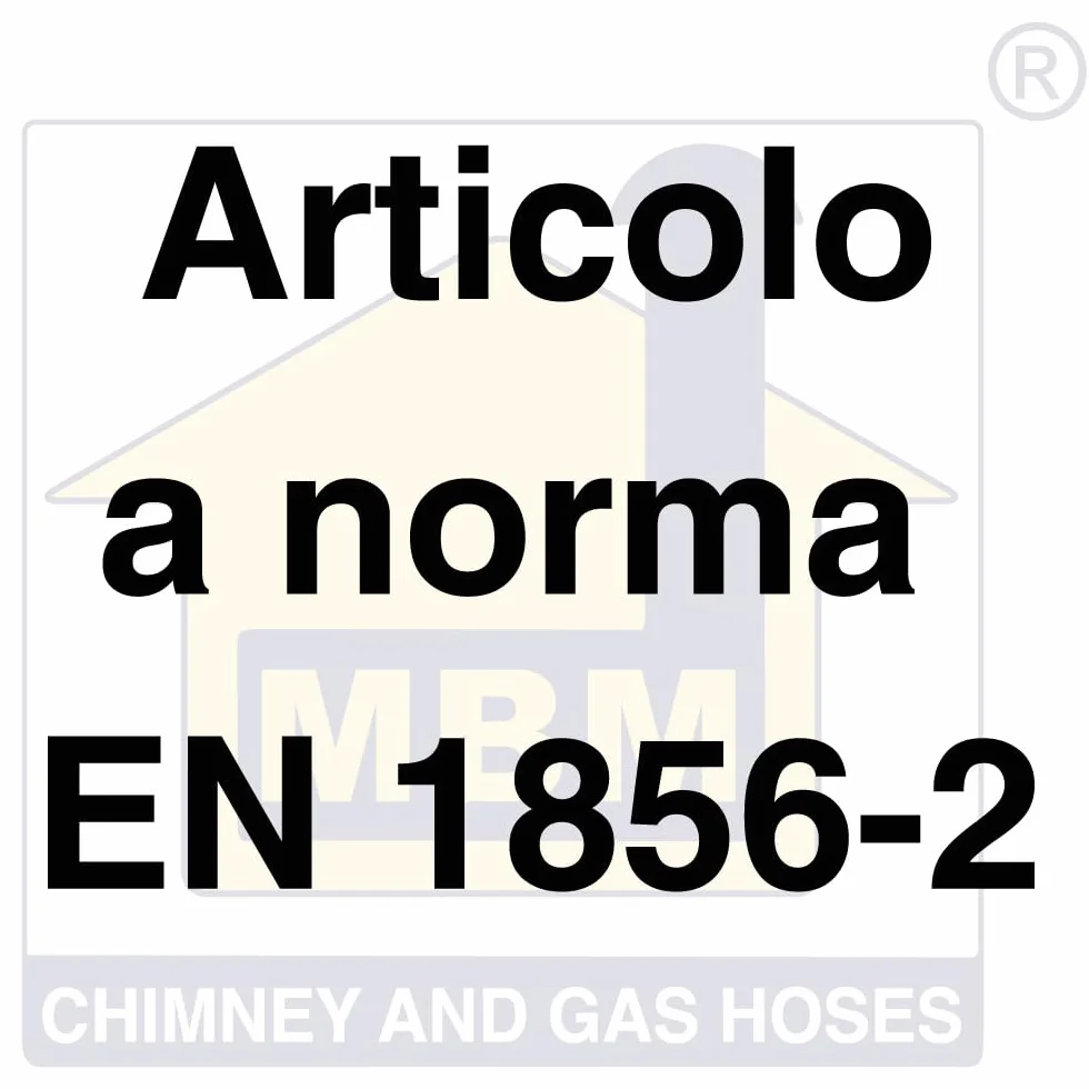 Canna fumaria parete doppia coibentata inox terminale cappello cinese antivento dn 150/200