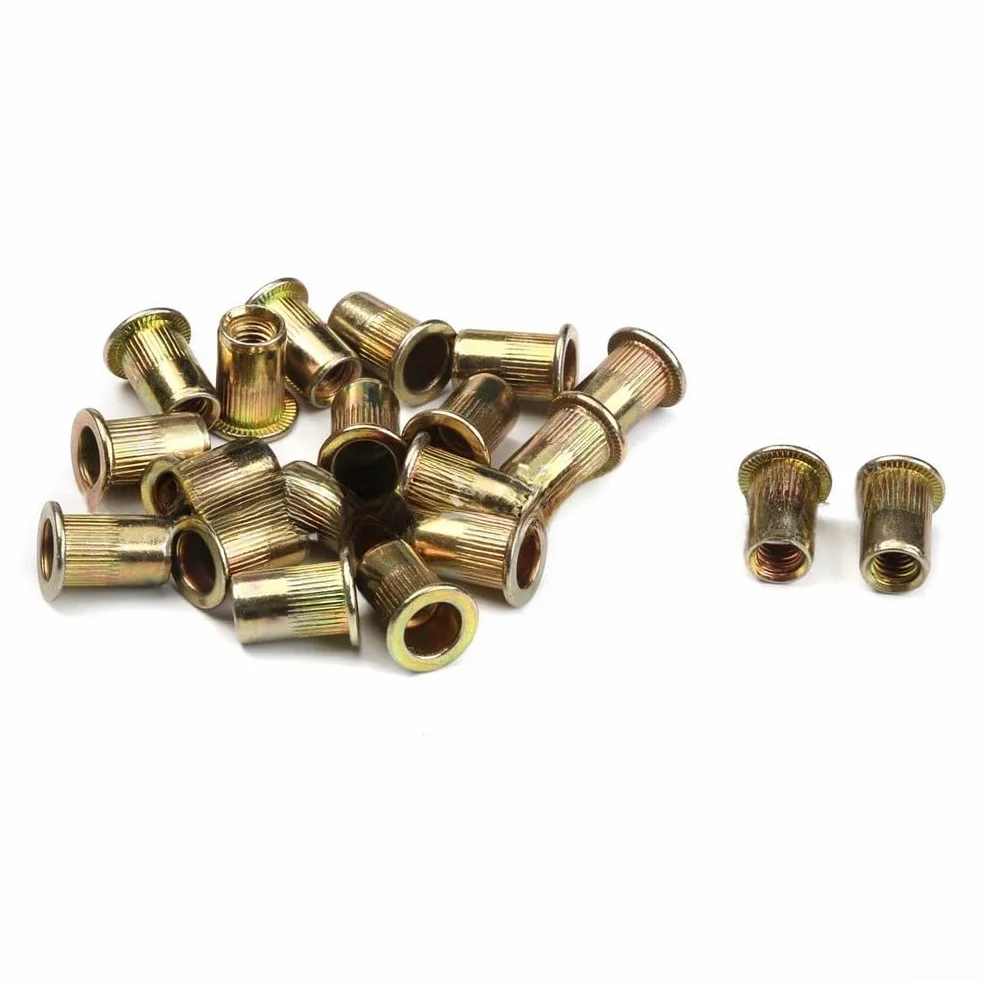 Kit da 165 dadi rivetti in acciaio al carbonio zincato M5 M6 M8 M10 12 mm