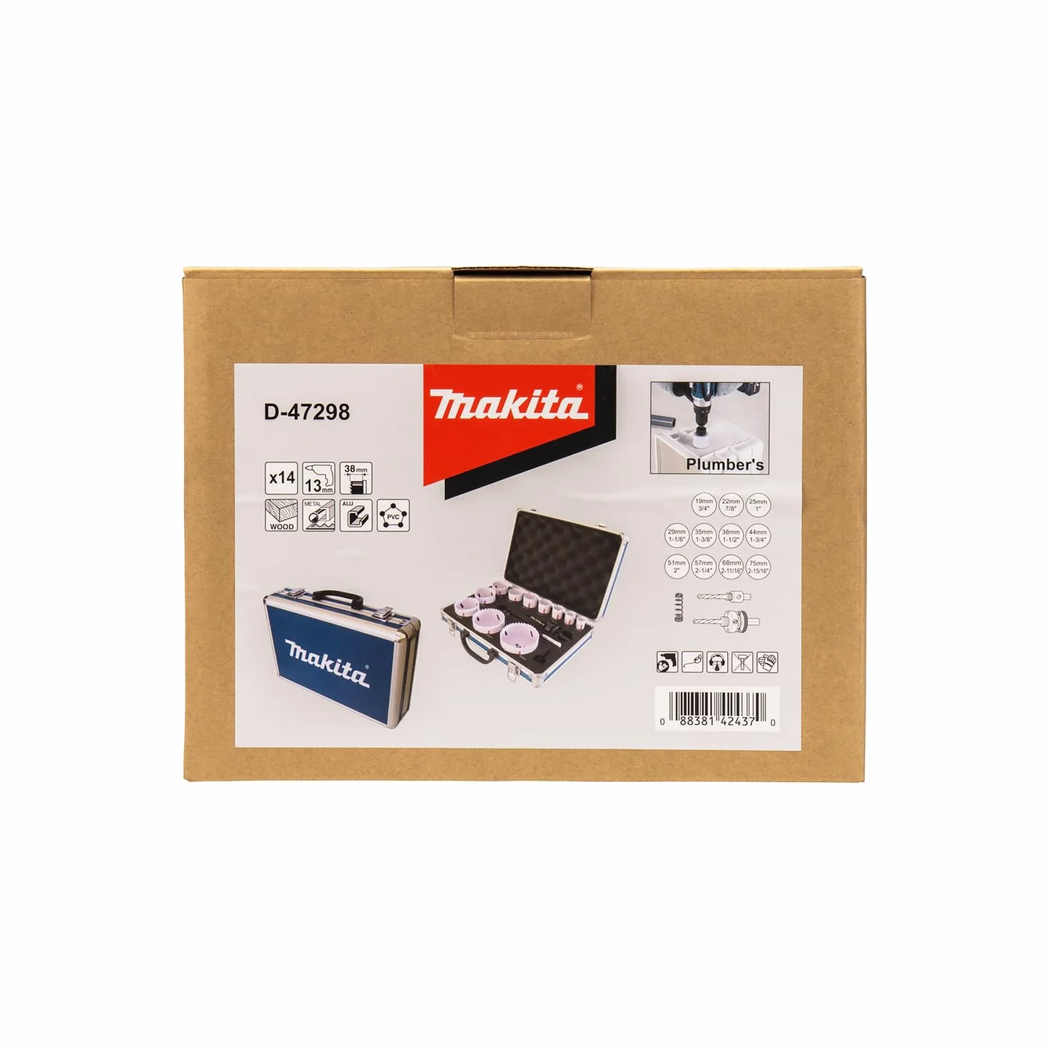 Makita D-47298 seghe a tazza set metallo legno