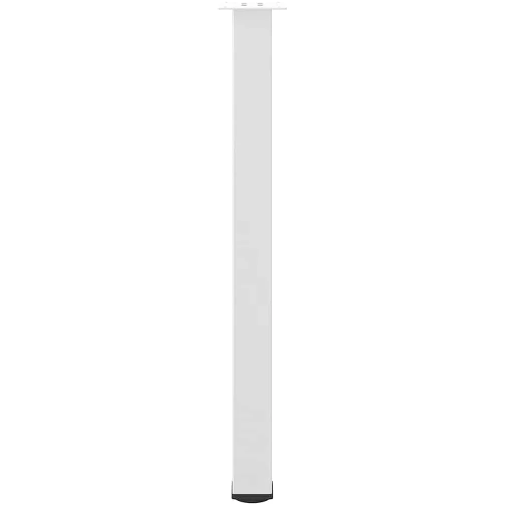 vidaXL Gambe per tavolo da bar 4 pz bianche 90-92 cm in acciaio