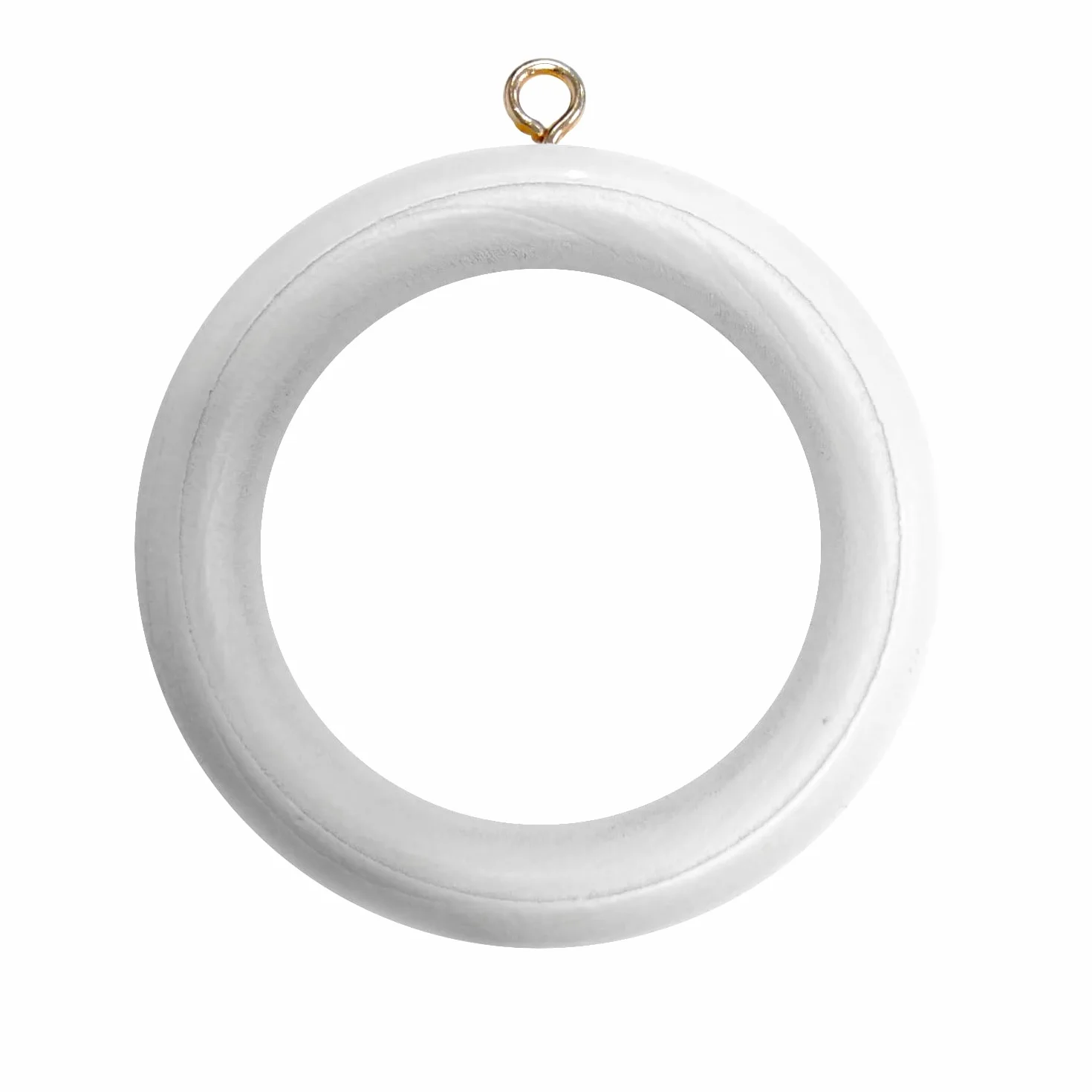 Anelli per Bastoni per Tende Bianco Set di 10 Pezzi