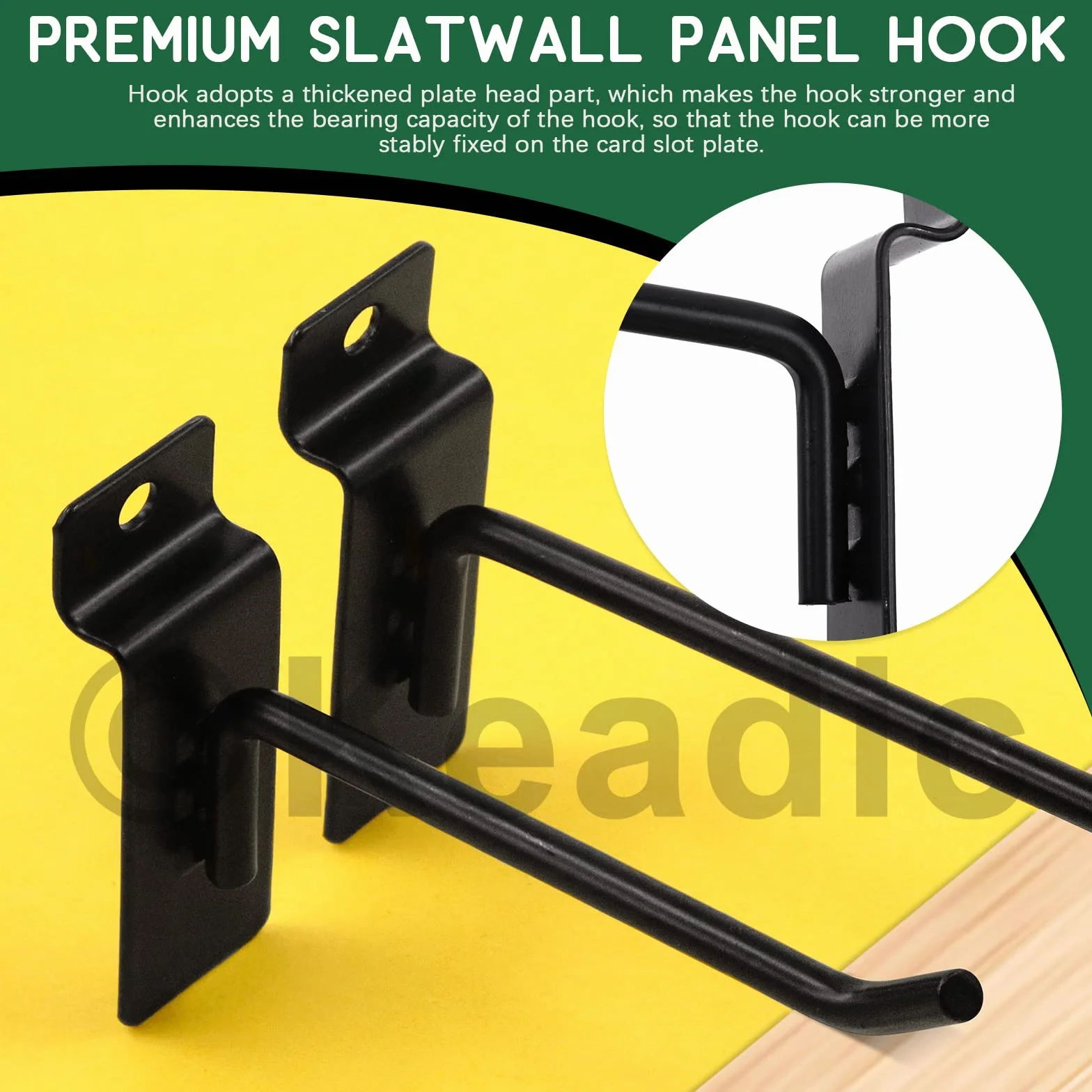 Ganci per dogati da parete Keadic Set 32 pezzi 2-8 pollici nero