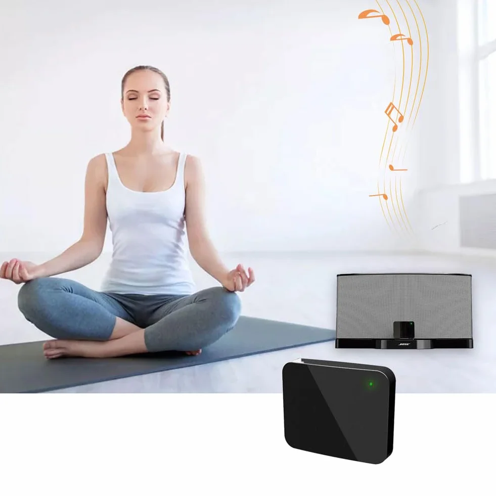 Bluetooth 5.0 A2DP Audio Musica Adattatore Stereo Ricevitore per Bose Sounddock iPhone iPad iPod Dock Speaker 30Pin iPhone iPod Dock Speaker, non adatto per vecchi sounddock1