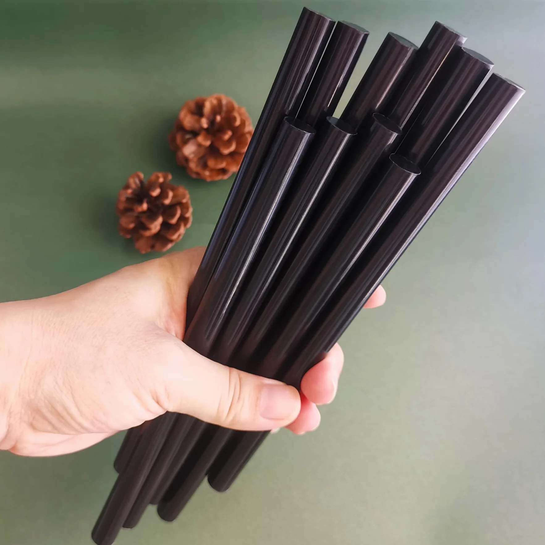 Bastoncini Colla a Caldo Nero 200x11mm 10 Pezzi per Pistola