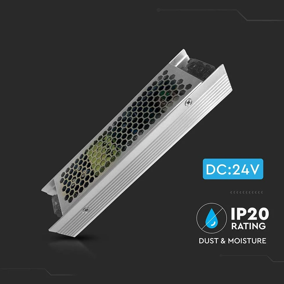 Alimentatore in Metallo 120W 24V 5A con 1 Uscita IP20