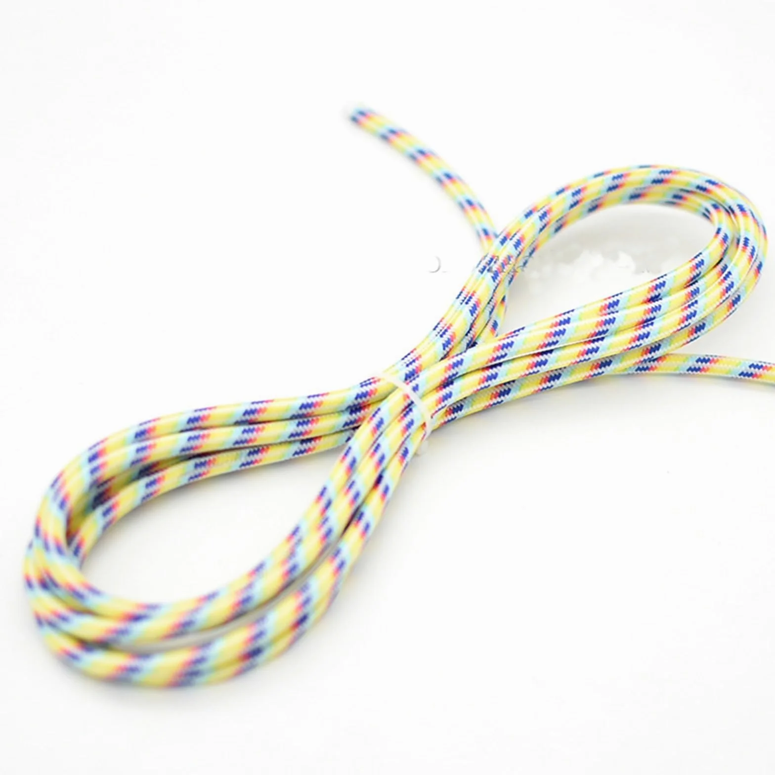 filo tessile intrecciato, Cavo elettrico intrecciato in tessuto a 2 conduttori 0,75 mm² 18 AWG(Color 1,5 Meter)