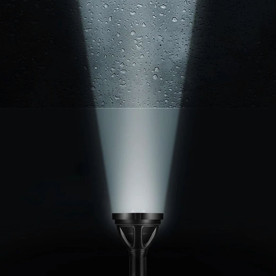 Operitacx Torcia LED Ricaricabile Portatile e Resistente All'acqua 5000mah in Lega di Alluminio Lente Convessa e Luce Debole, Torcia da Campeggio per Caccia e Pesca
