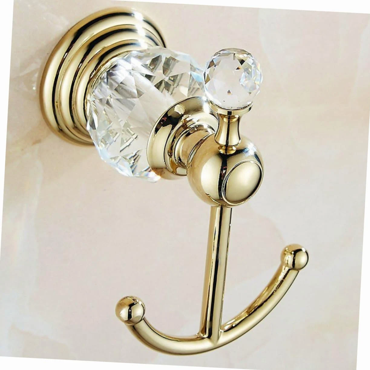 Ipetboom Gancio da Parete in Acciaio Inossidabile Oro Finitura Lucidata e Superficie Liscia per Cucina e Soggiorno, Gancio Multipurpose Moderno per Asciugamani e Accappatoi